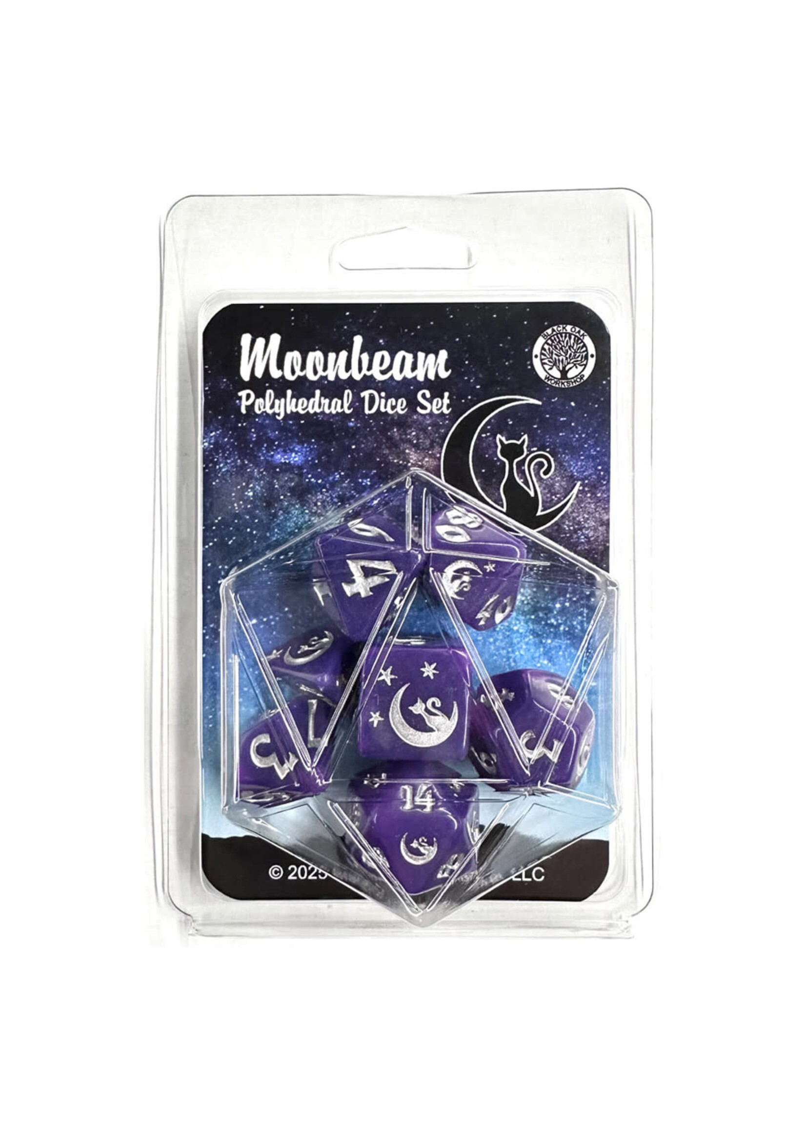 Black Oak Workshop RPG Dice 7-Set Moonbeam