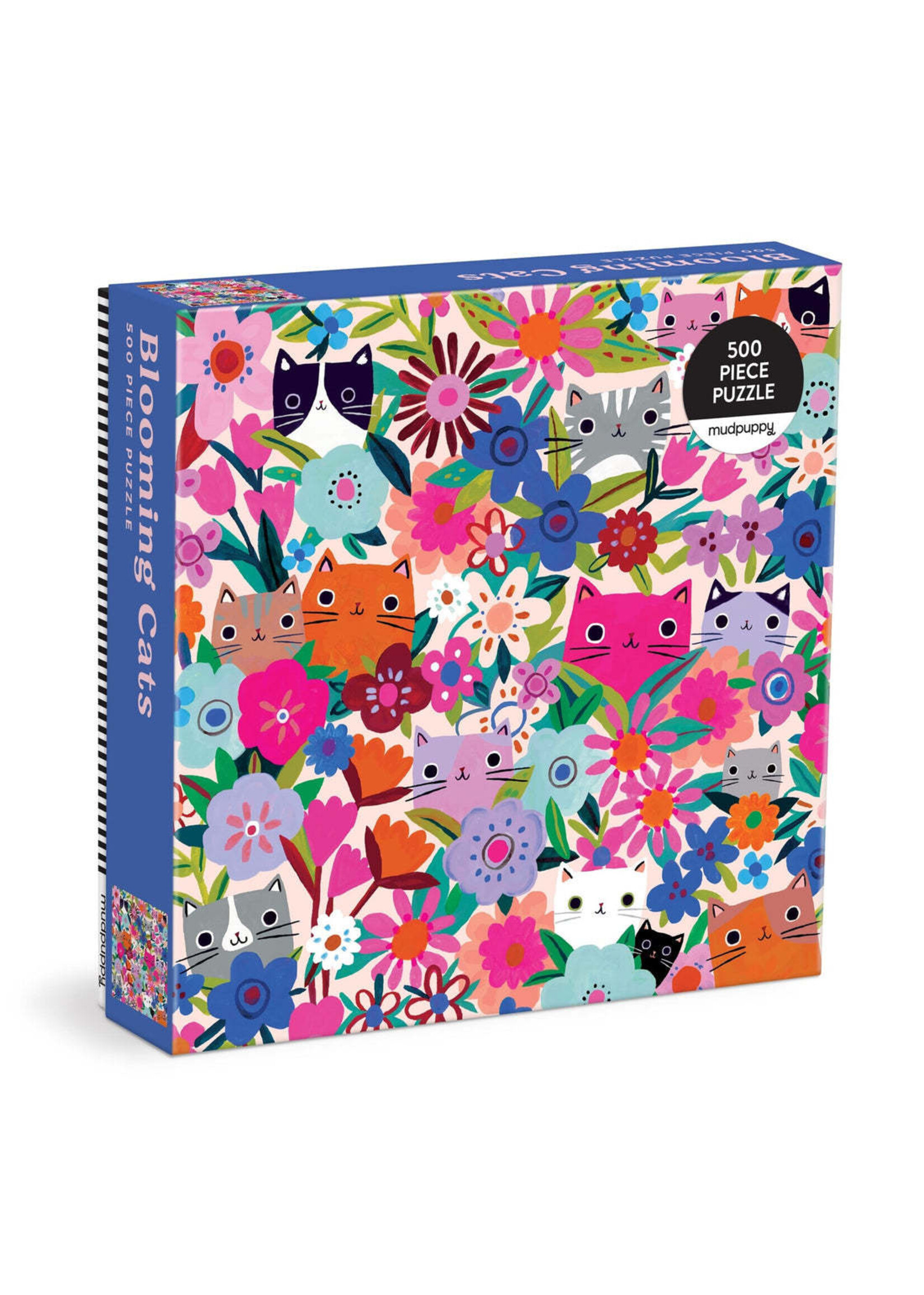 Mudpuppy "Blooming Cats" 500 Piece Puzzle