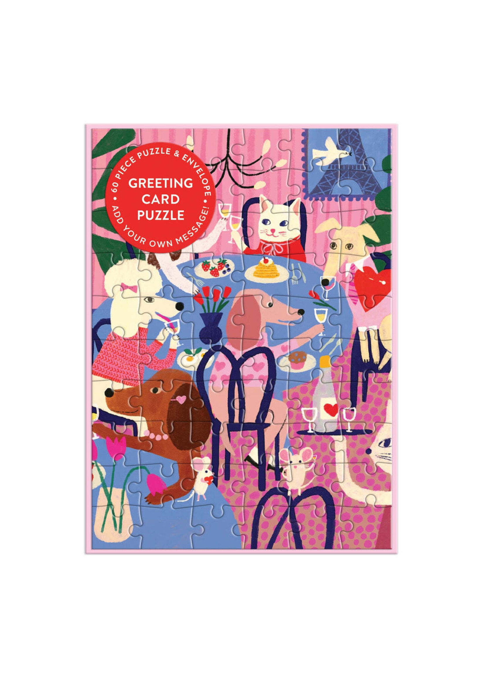 Galison "Paws for Love" Greeting Card Puzzle