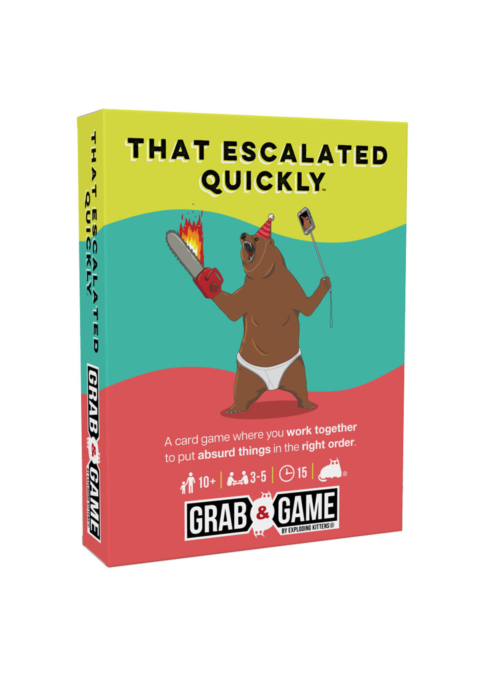 Exploding Kittens, LLC That Escalated Quickly - Grab & Game Edition