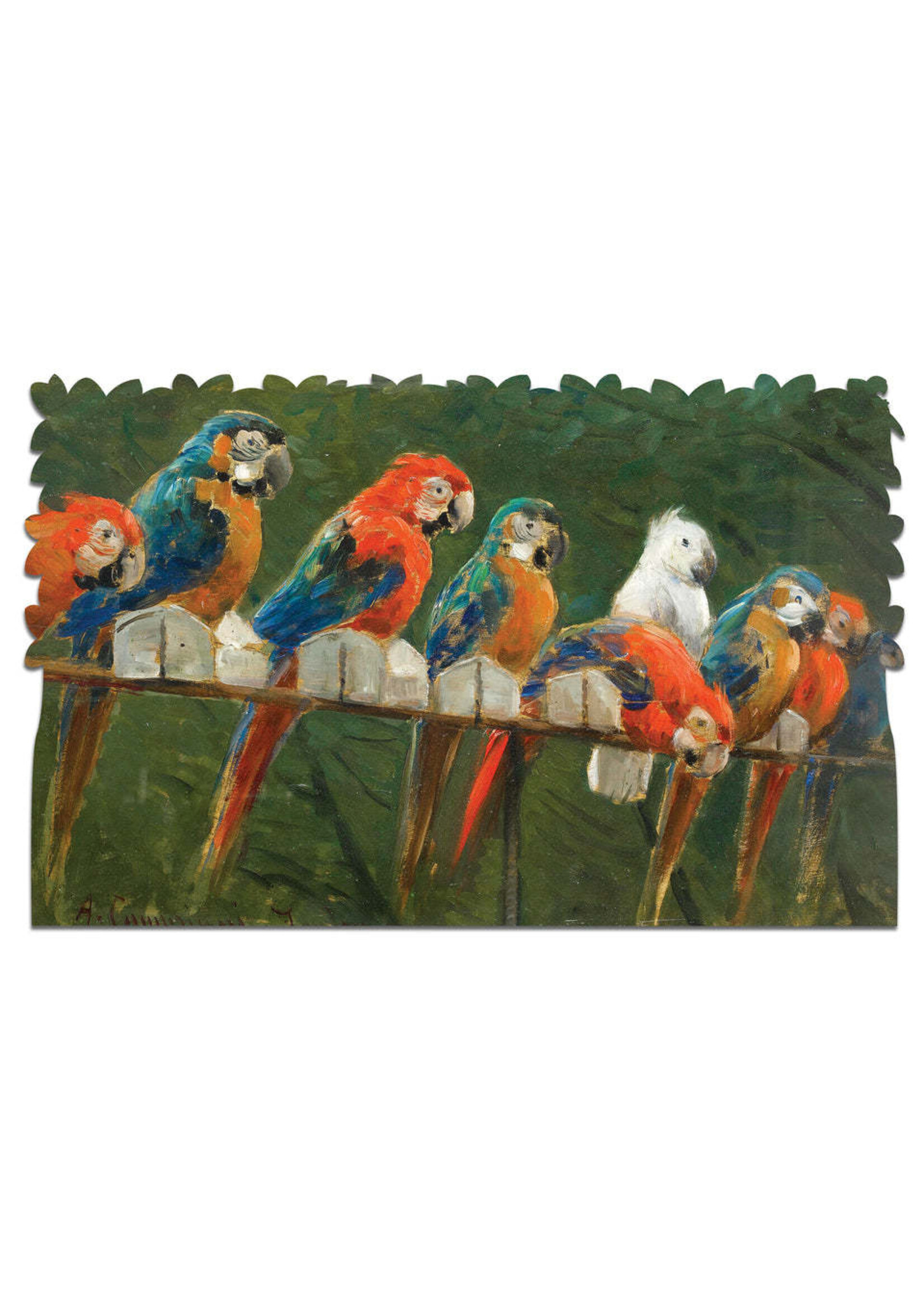 Artifact Puzzles Alceste Campriani "Pappagalli" Artifact Wooden Jigsaw Puzzle