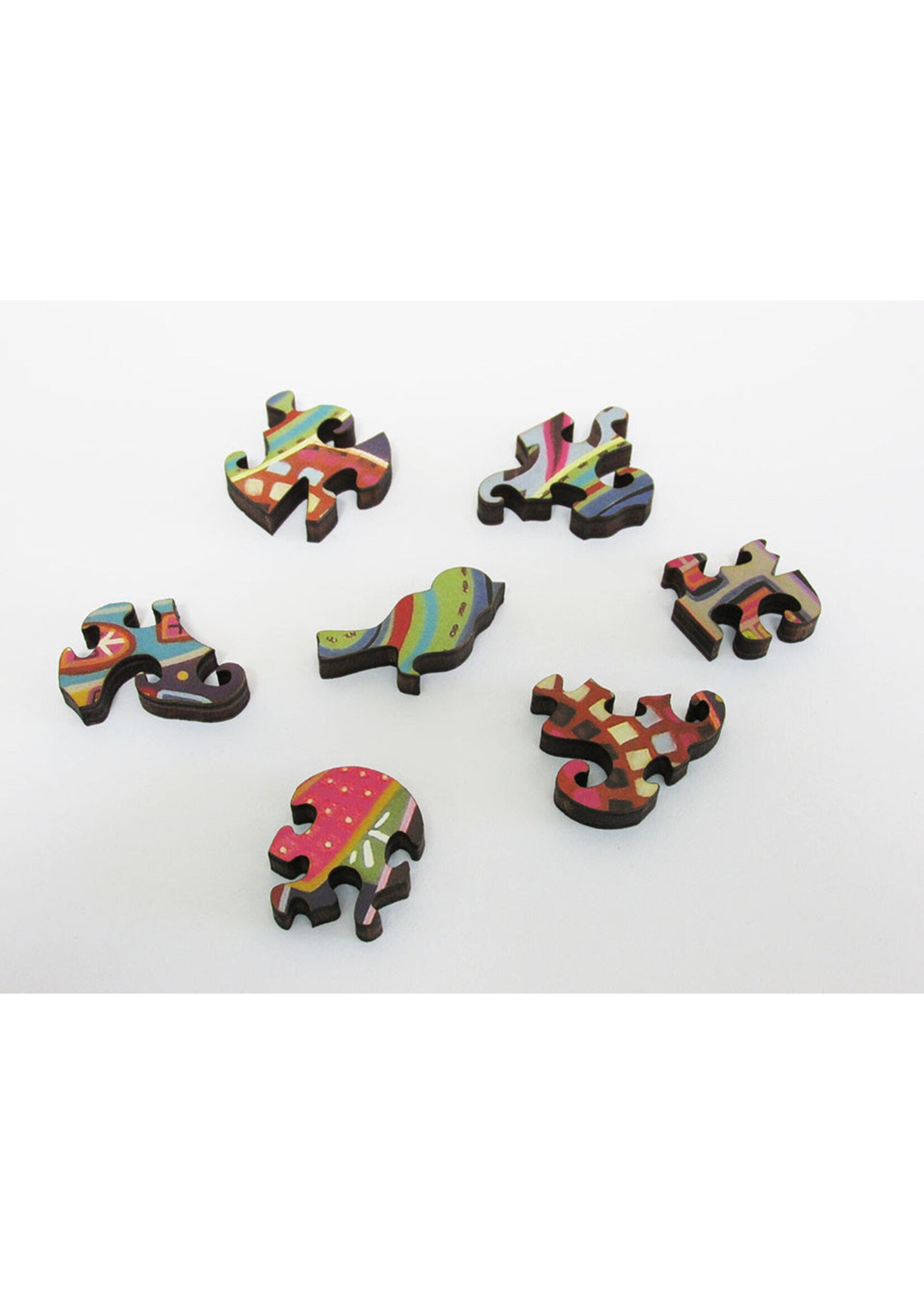 Artifact Puzzles Karla Gerard "Night Village" Artifact Wooden Jigsaw Puzzle