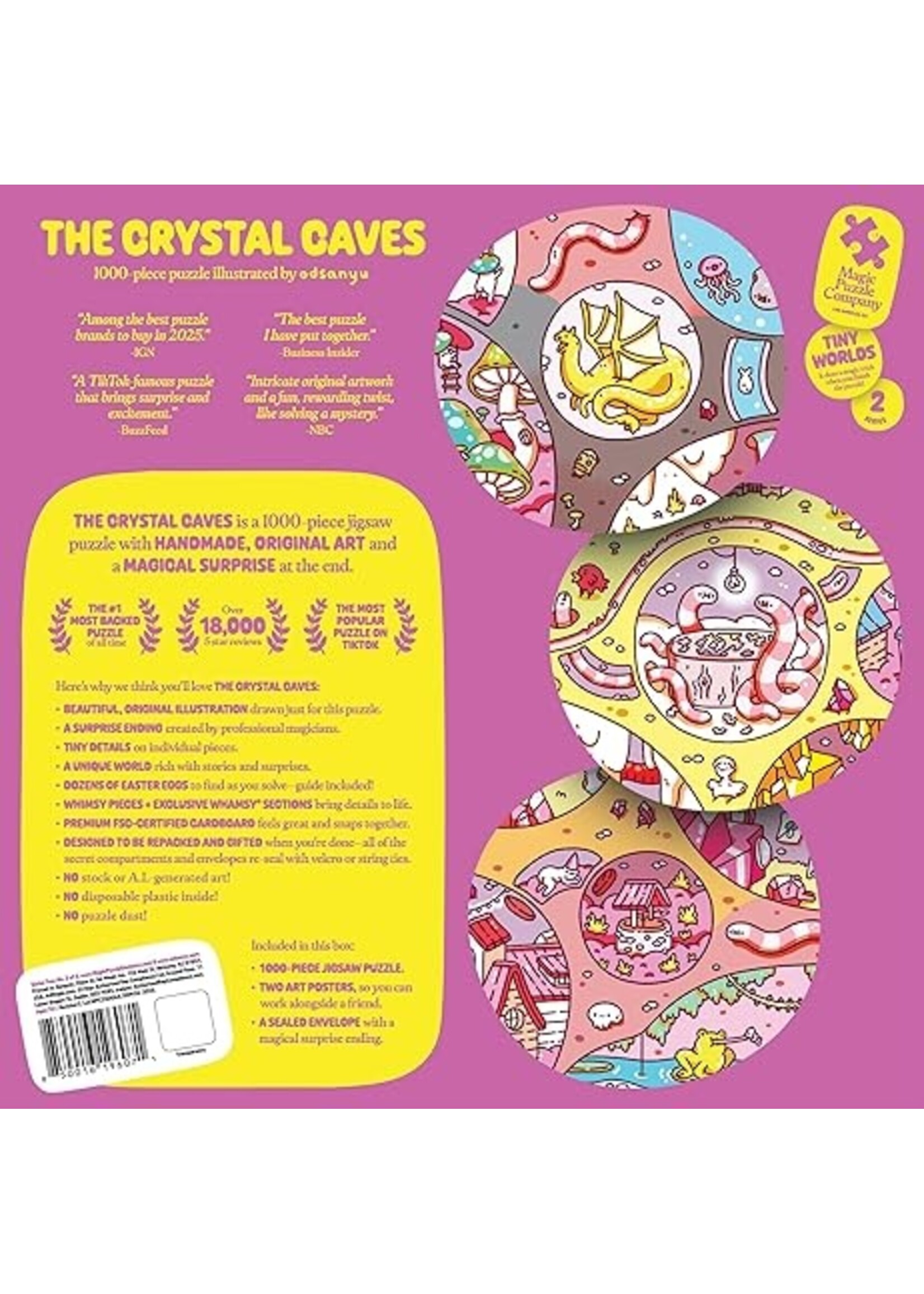 Magic Puzzle Company Magic Puzzle: The Crystal Caves - 1000 Piece Puzzle