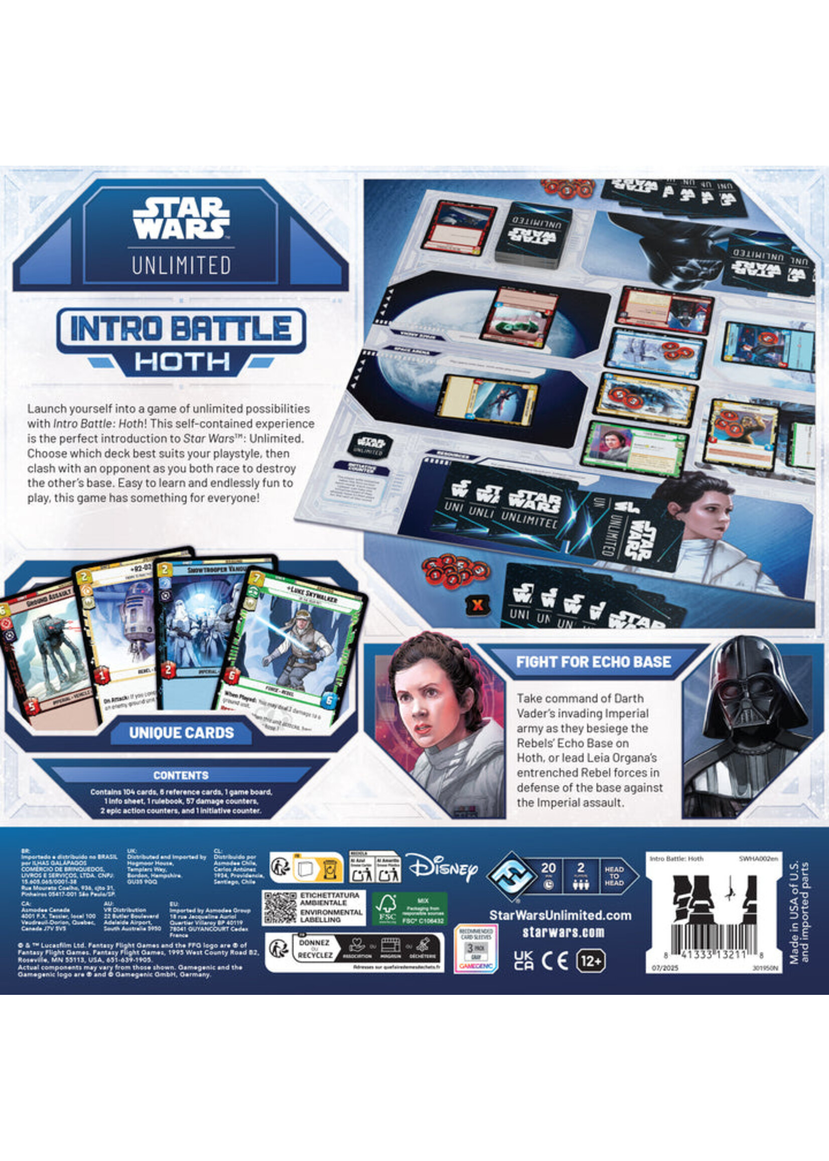 Asmodee Star Wars Unlimited: Intro Battle - Hoth