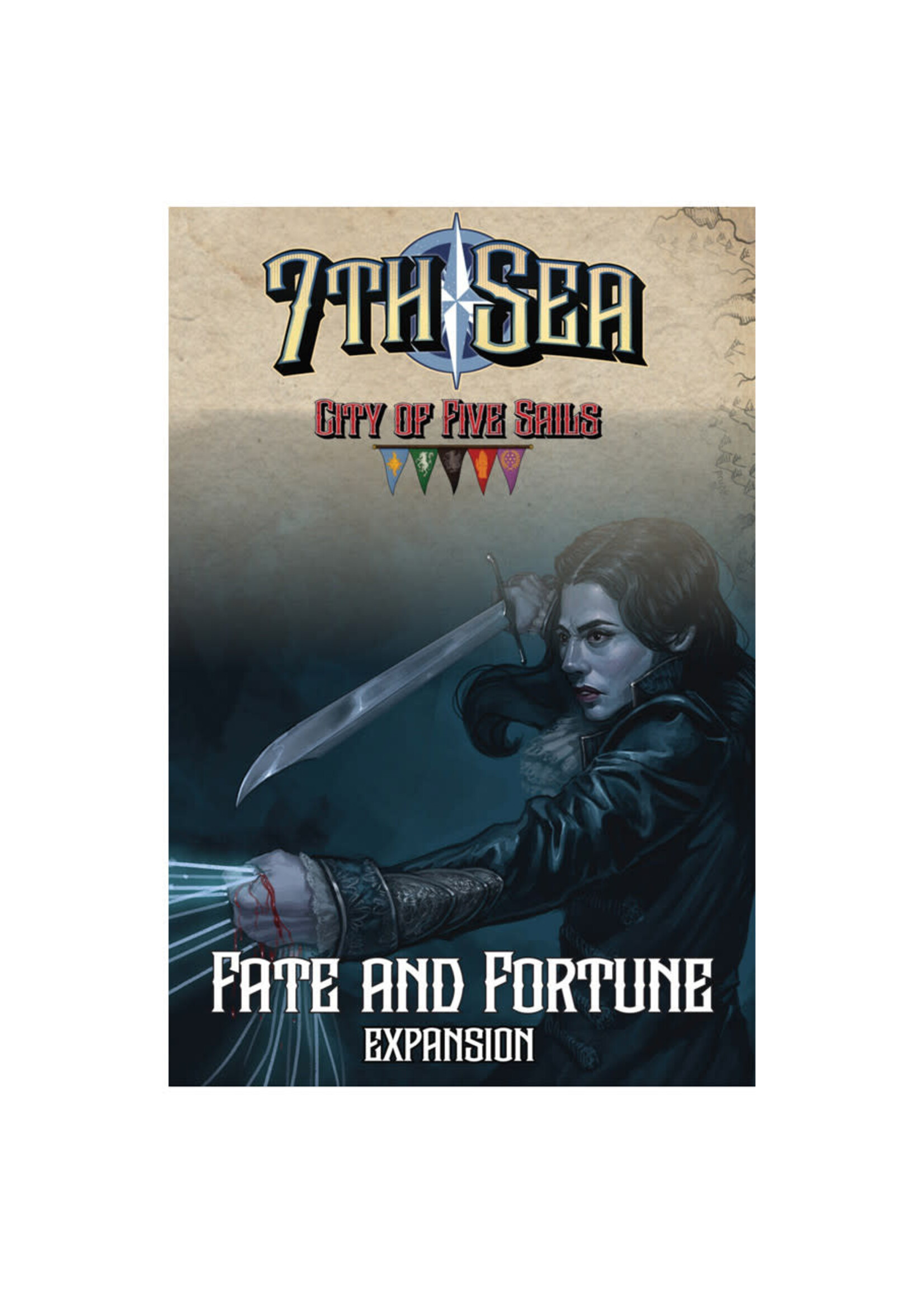 Pine Box Entertainment 7th Sea 2E: City of Five Sails - Fate Expansion