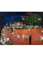 Artifact Puzzles Morris Kantor "Baseball At Night" Artifact Wooden Jigsaw Puzzle