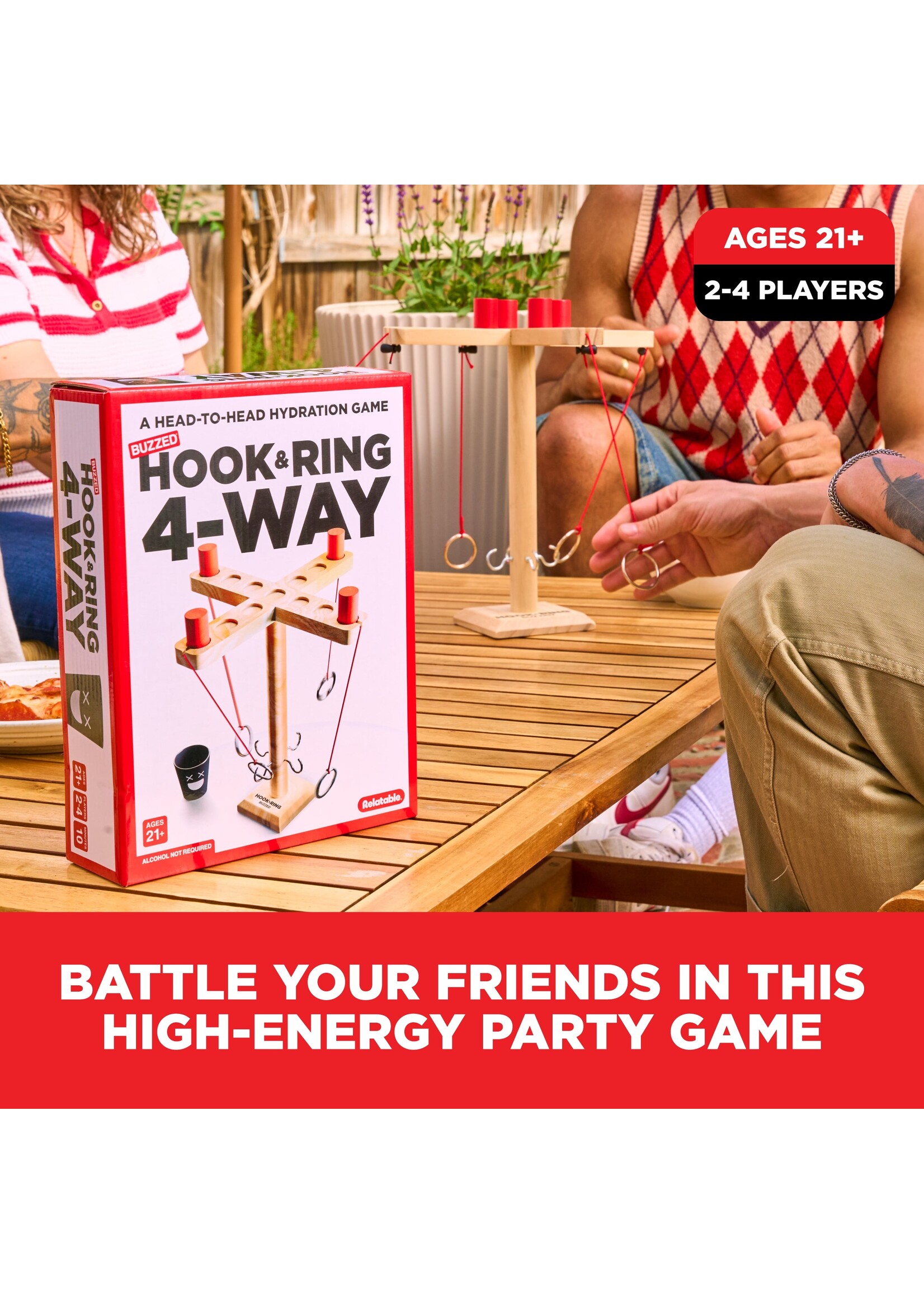 What Do You Meme, LLC Buzzed Hook and Ring 4-Way