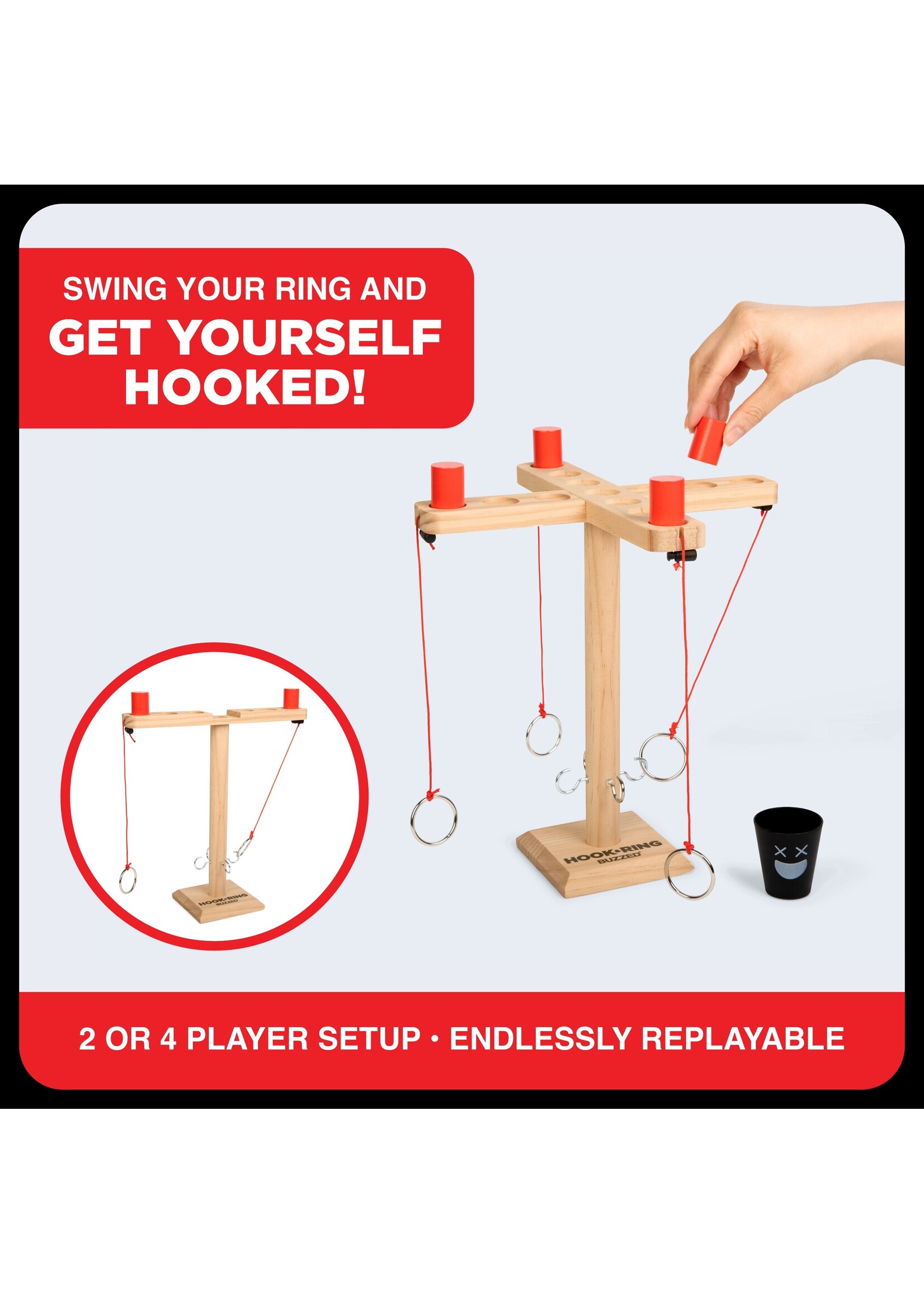 What Do You Meme, LLC Buzzed Hook and Ring 4-Way