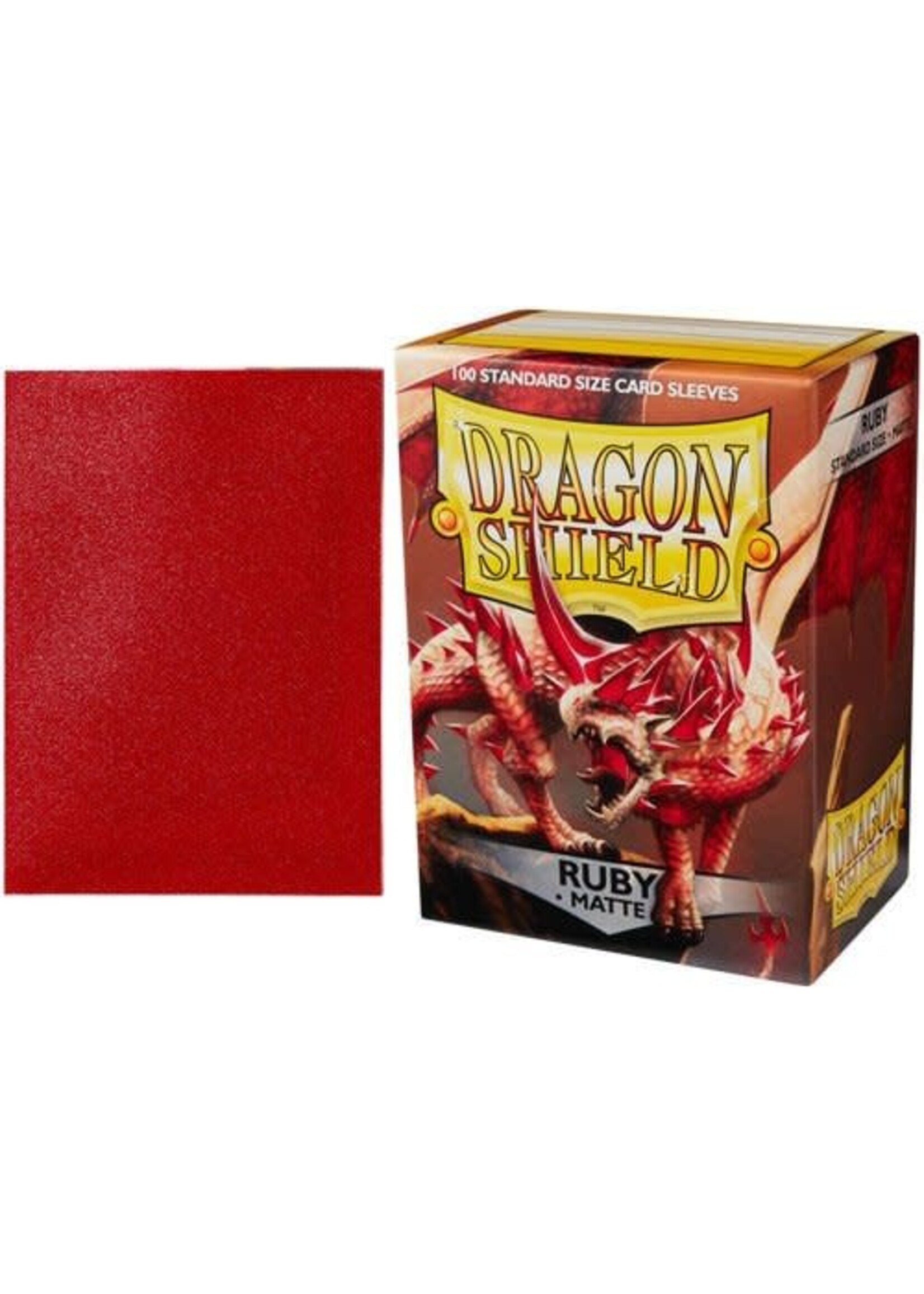 Dragon Shield Dragon Shield Standard-Size 'Sparkling' Matte Sleeves Ruby