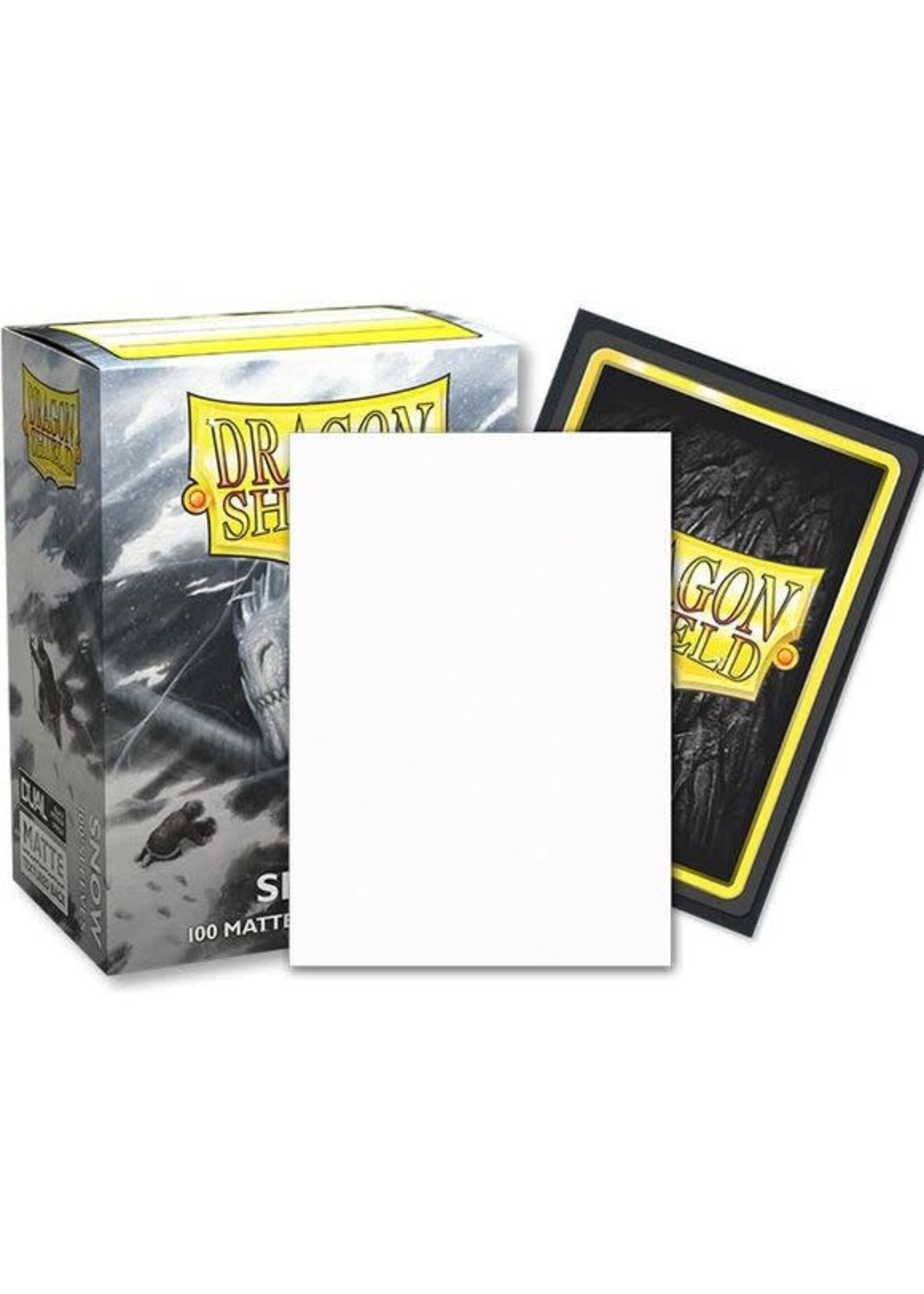 Dragon Shield Dragon Shield - Matte Dual Sleeves - Snow 100ct