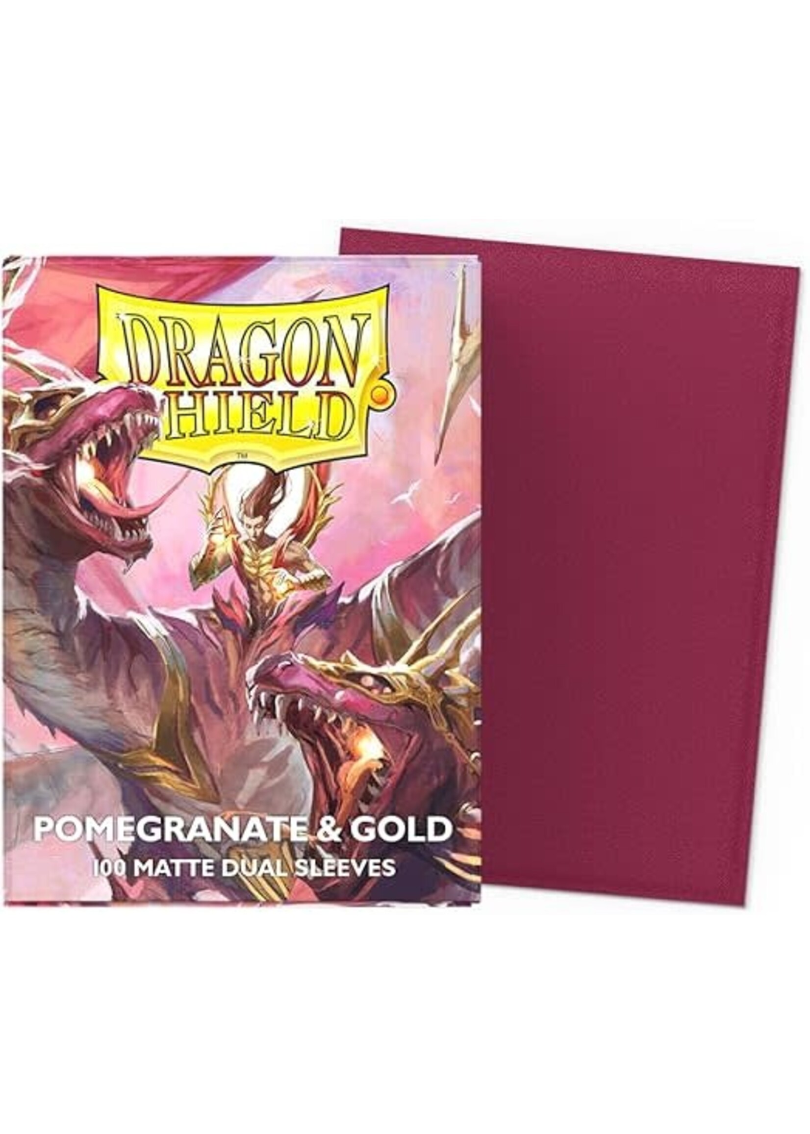 Dragon Shield Dragon Shield Pomegranate (Red Gold) 100 Matte Dual Sleeves