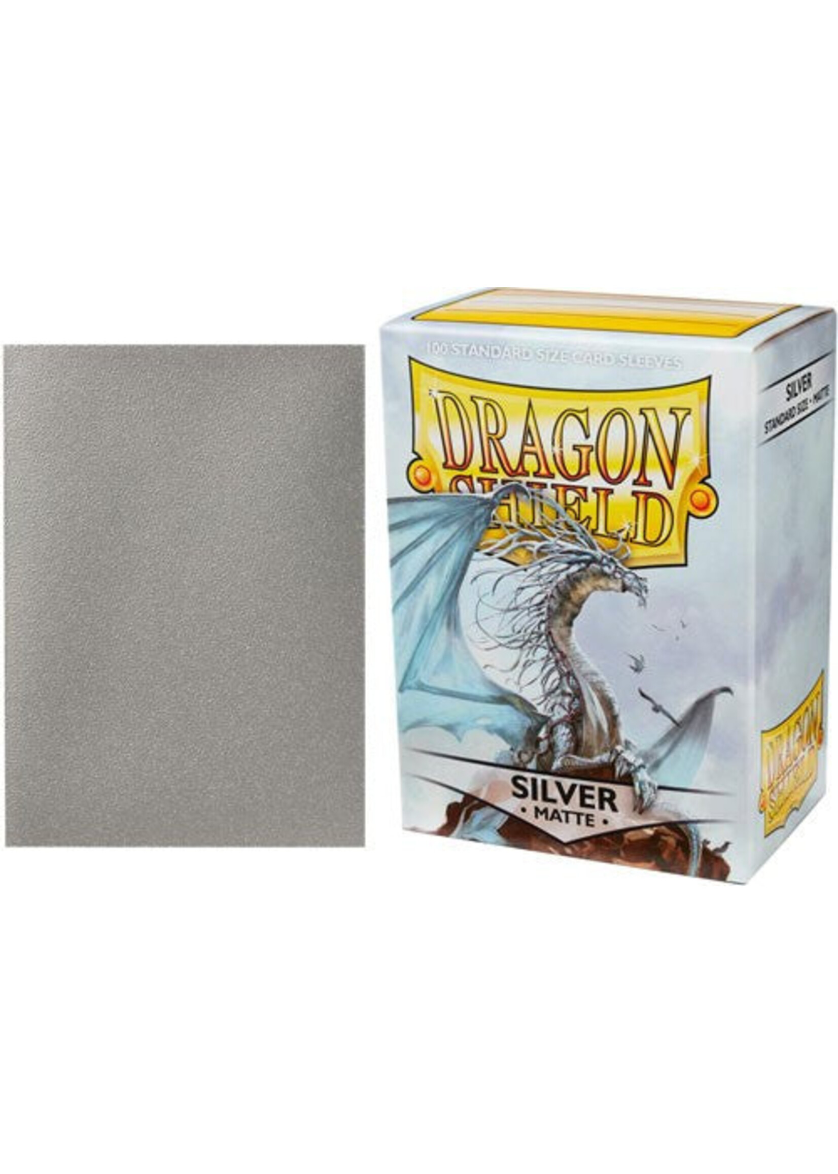 Dragon Shield Dragon Shield Standard-Size 'Sparkling' Matte Sleeves Silver