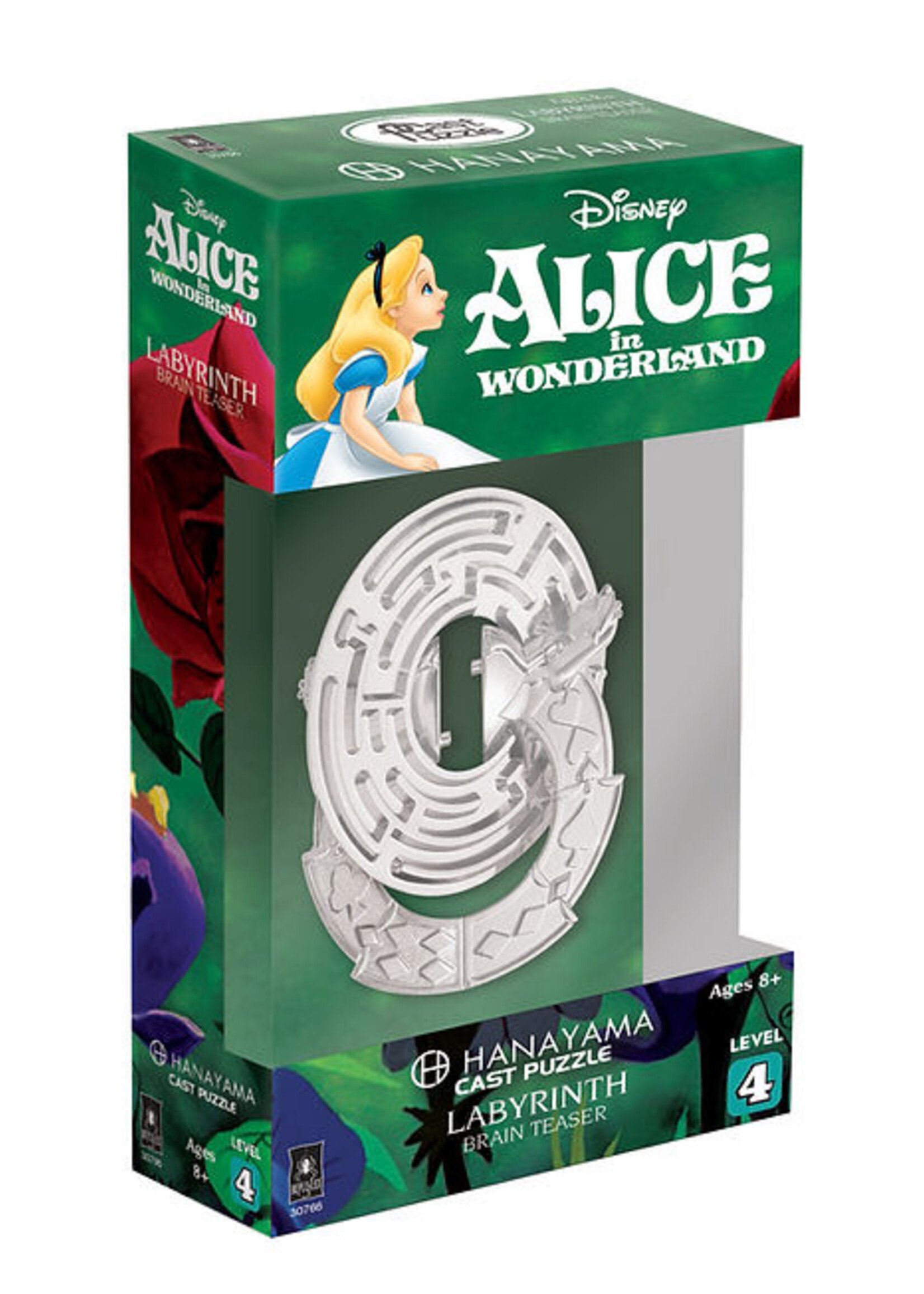 Hanayama Hanayama Metal Puzzle - Alice in Wonderland Labyrinth Lvl 4