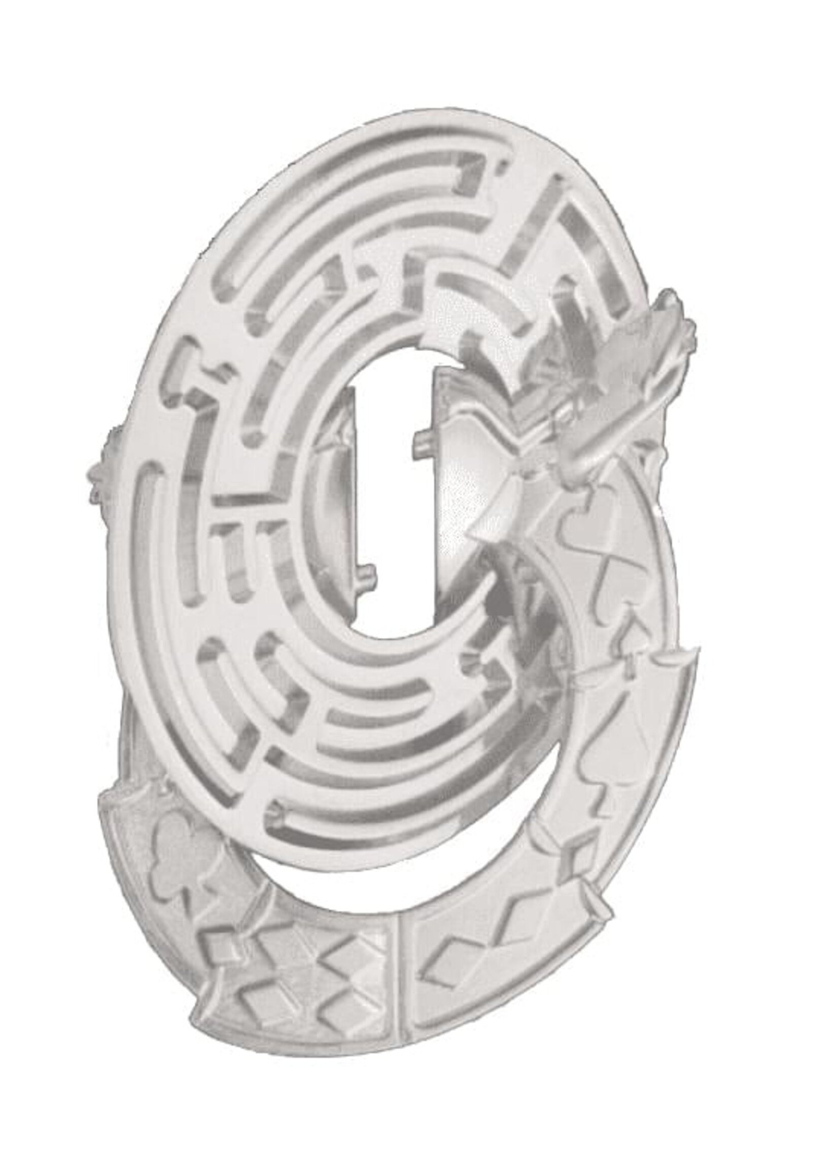 Hanayama Hanayama Metal Puzzle - Alice in Wonderland Labyrinth Lvl 4