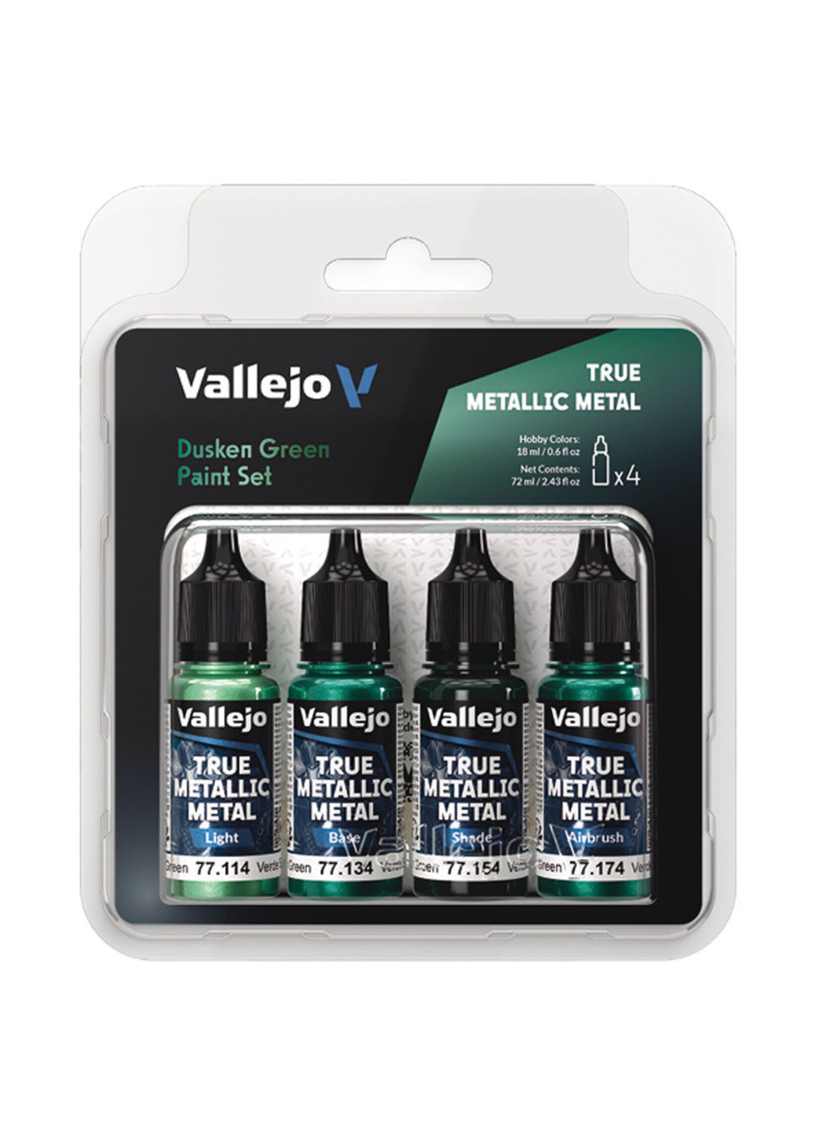 Vallejo Vallejo: True Metallic Metal Paint Set - Dusken Green