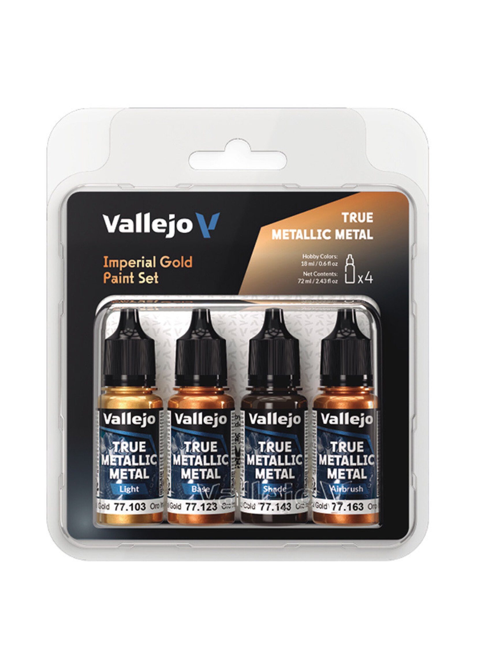 Vallejo Vallejo: True Metallic Metal Paint Set - Imperial Gold