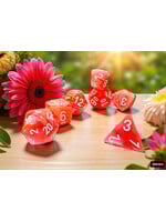 Chessex Chessex Dice 7-Set Mega Hedral: Festive Dahlia/ White