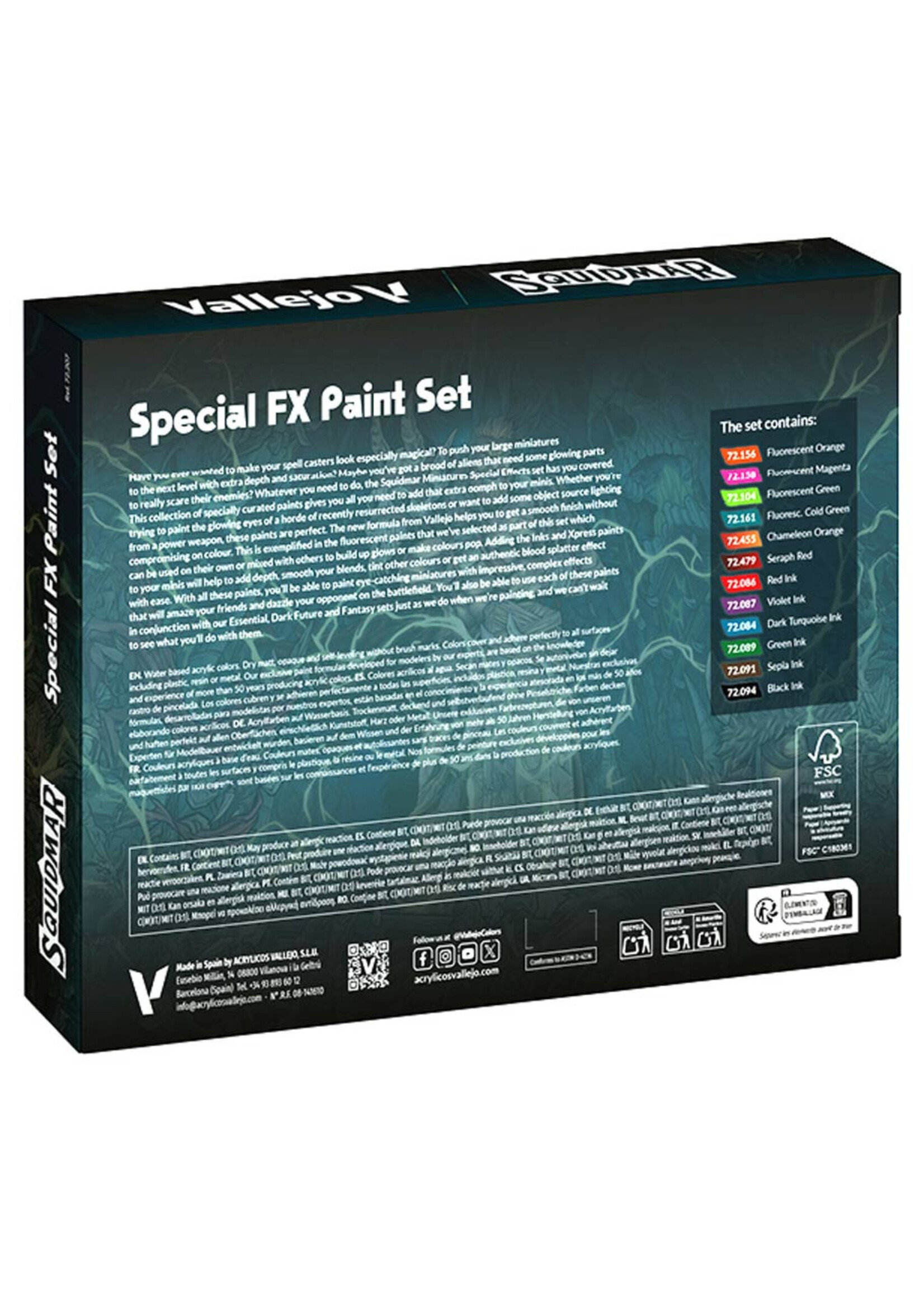 Vallejo Vallejo: Squidmar Miniatures Special FX Paint Set