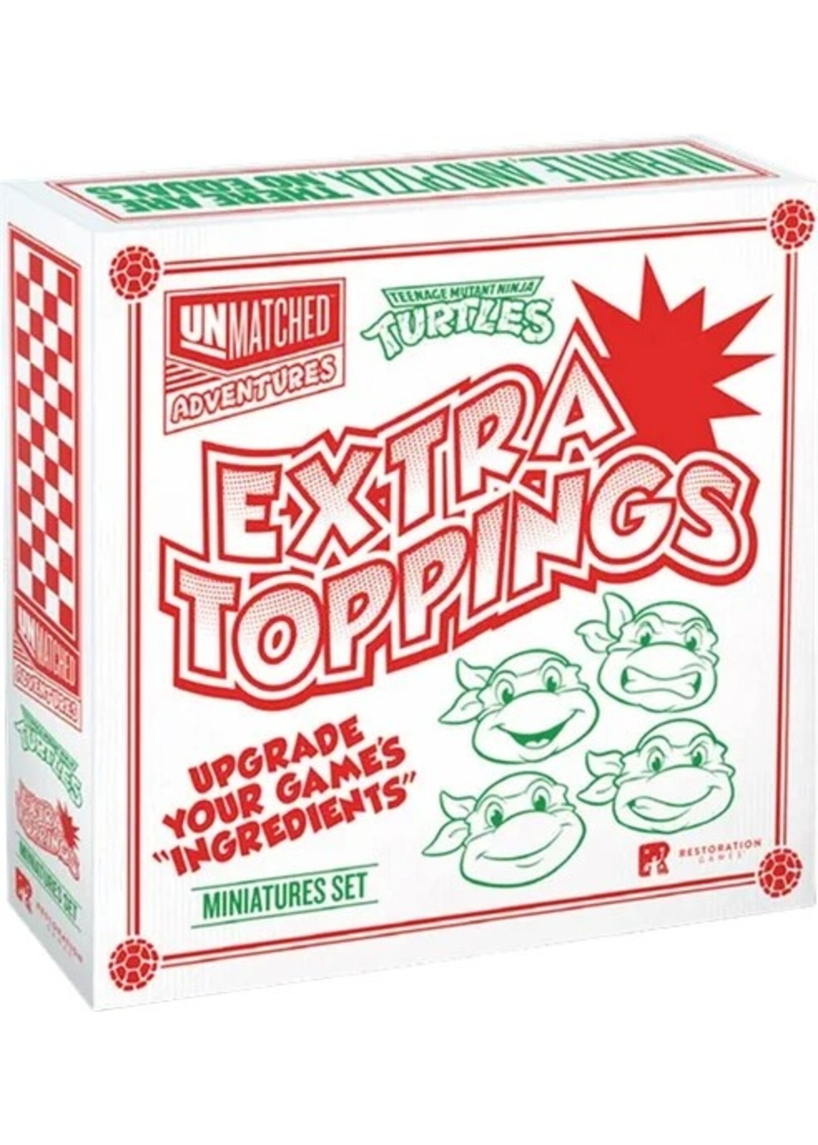 Restoration Games Unmatched Adventures: Expansion: Teenage Mutant Ninja Turtles: Extra Toppings
