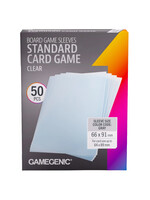 Gamegenic Board Game Sleeves : Standard Card Game- Clear- 50 piece (Color Code: Grey)