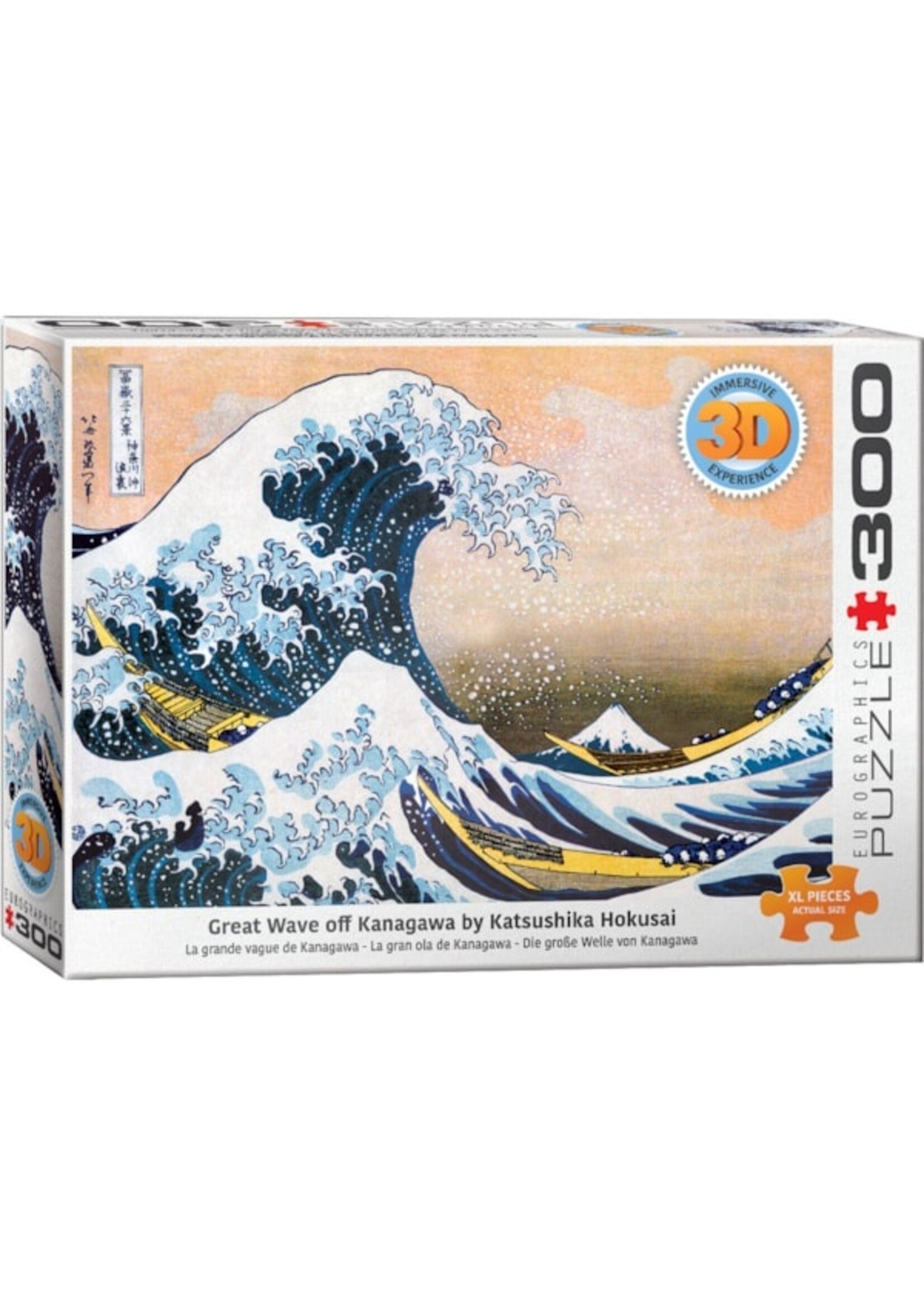 Eurographics Eurographics: 3D 300 Piece: Great Wave off Kanagawa