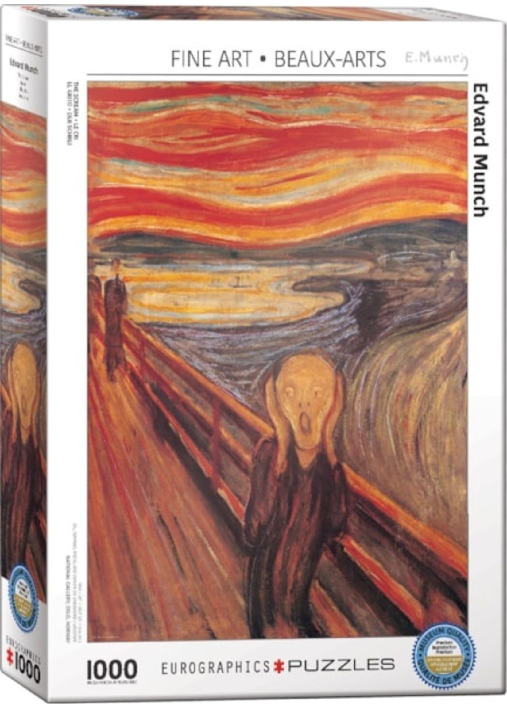 Eurographics "The Scream" 1000 Piece Puzzle