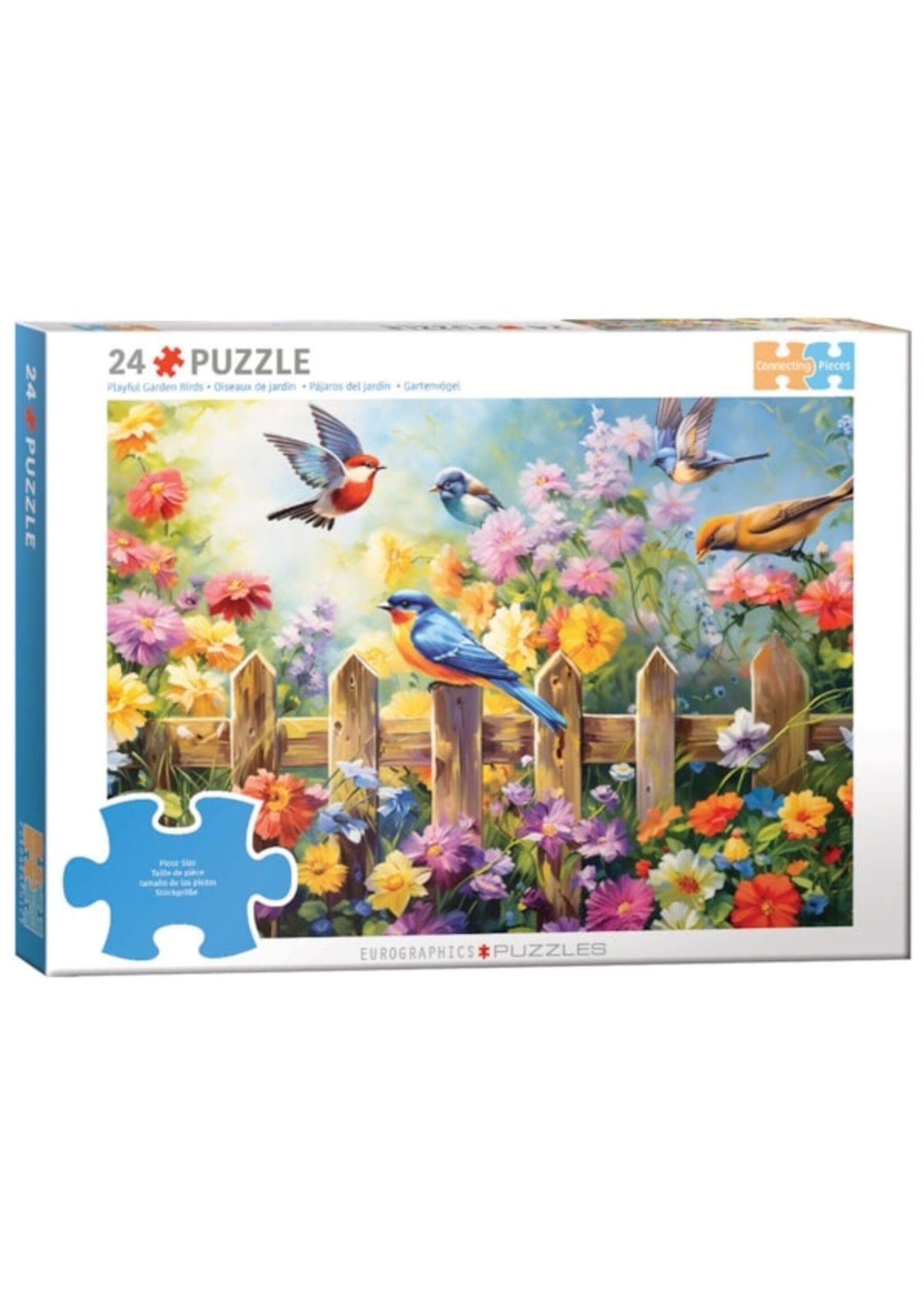 Eurographics "Playful Garden Birds" 24 Piece Puzzle