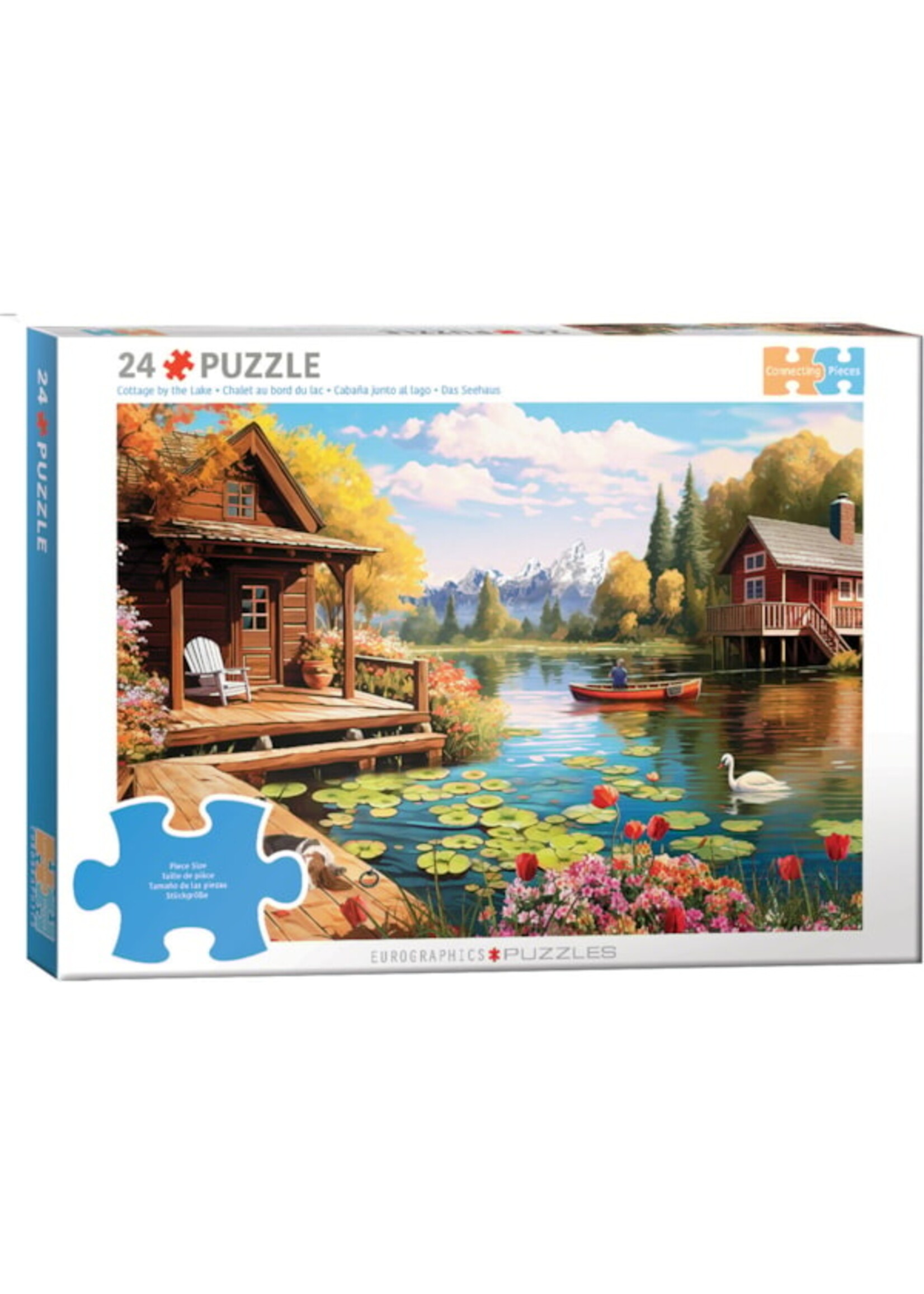 Eurographics "Cottage by the Lake" 24 Piece Puzzle