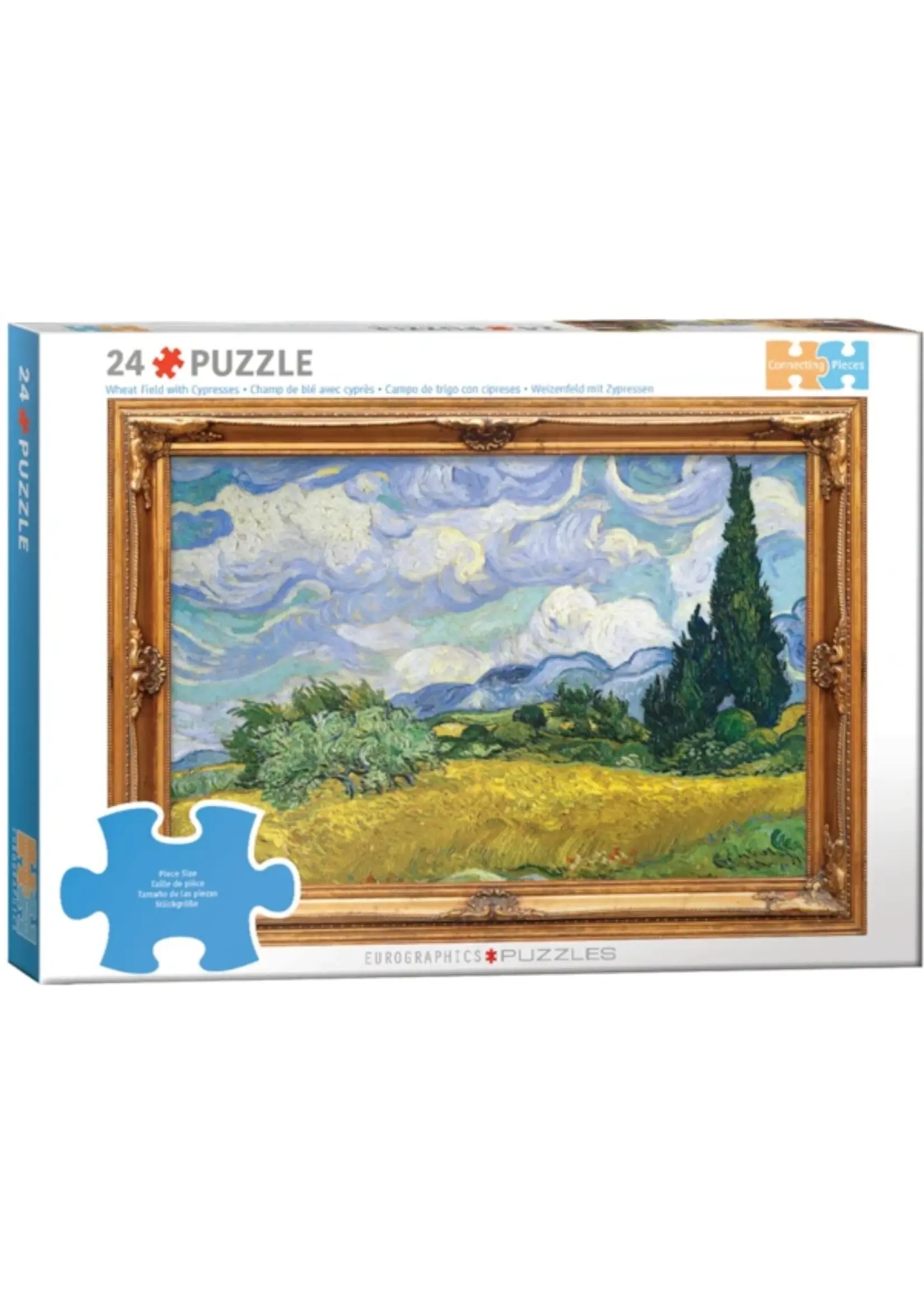 Eurographics "Wheat Field with Cypresses" 24 Piece Puzzle