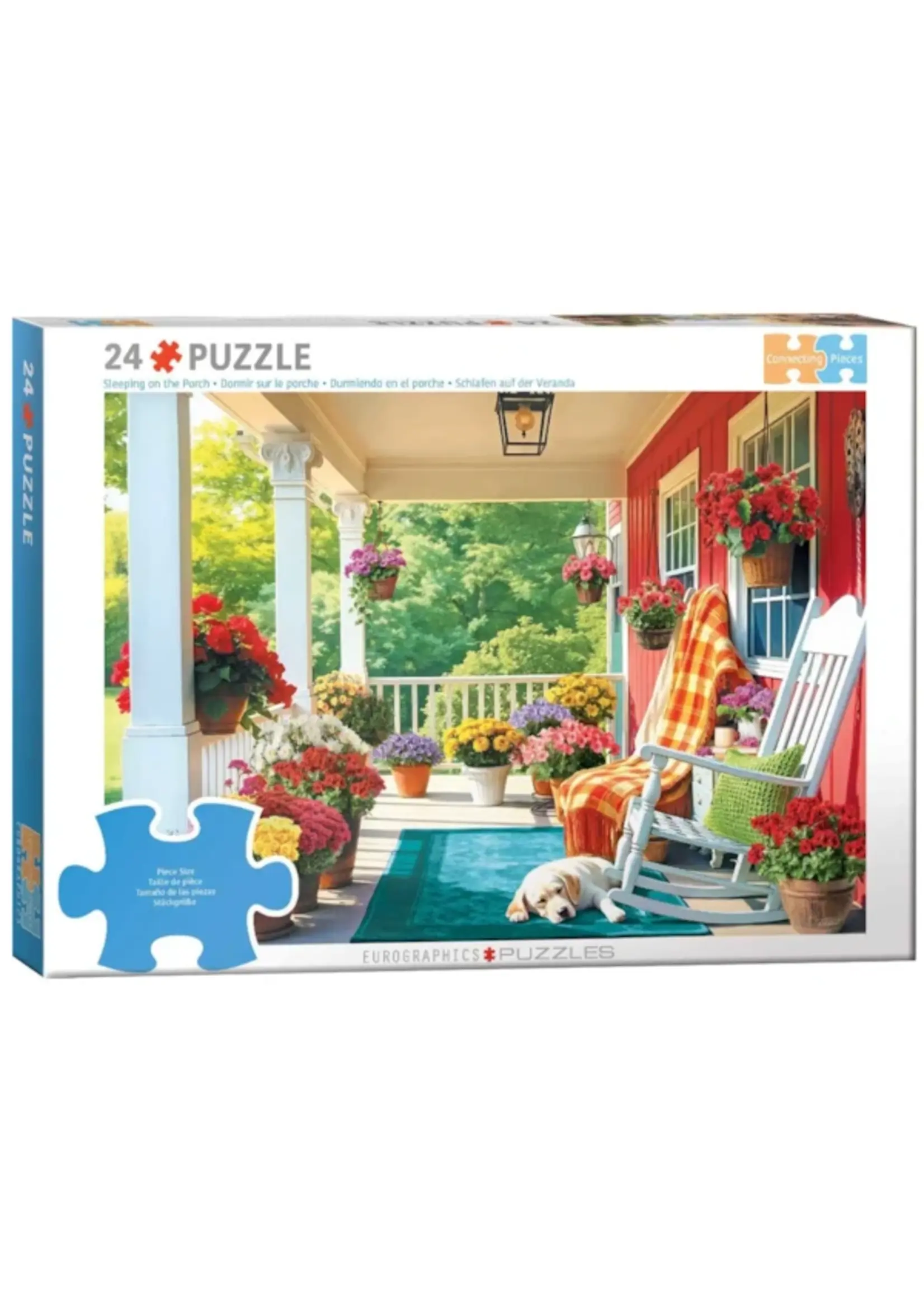 Eurographics "Sleeping on the Porch" 24 Piece Puzzle