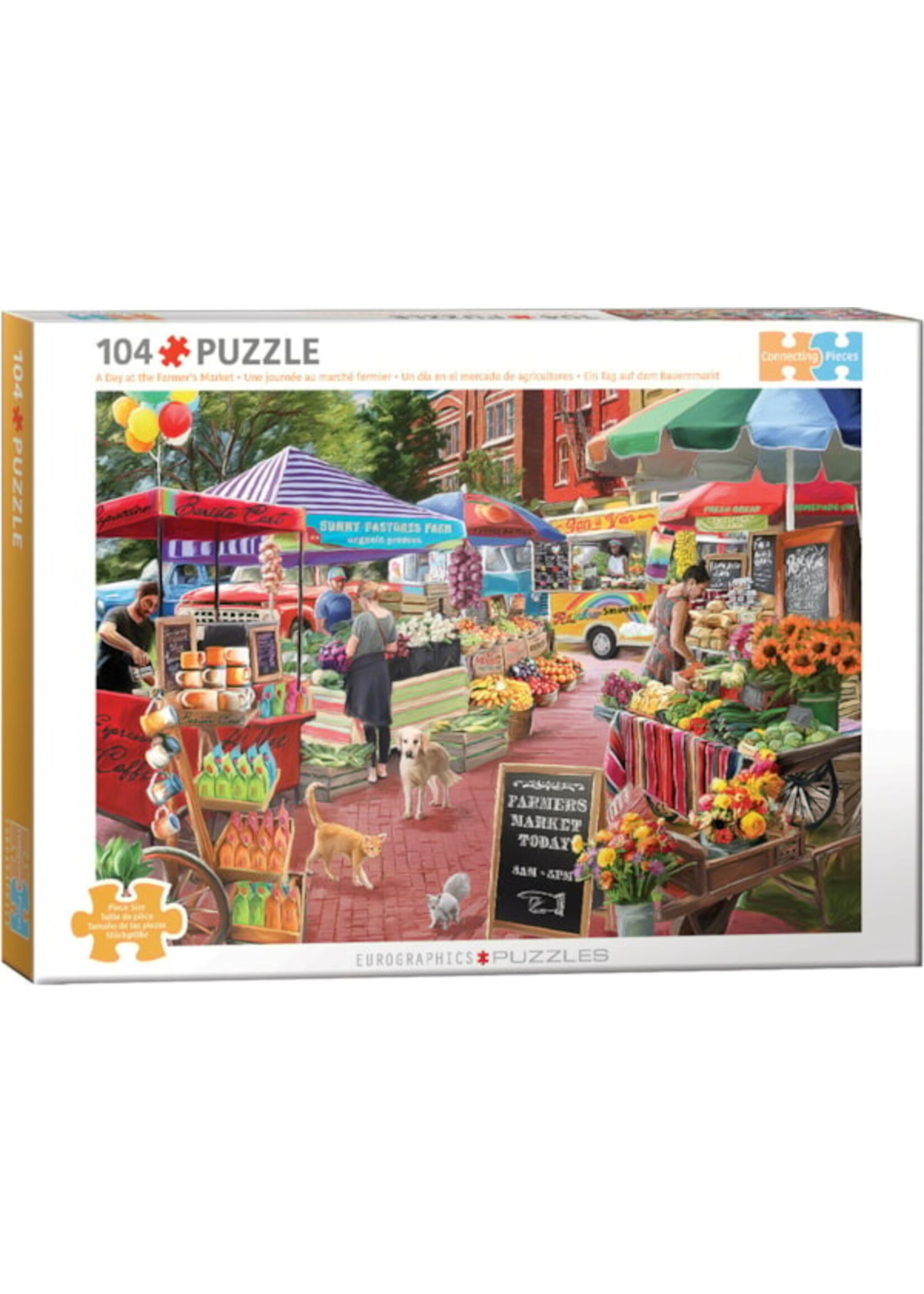 Eurographics "A Day at the Farmers' Market" 104 Piece Puzzle
