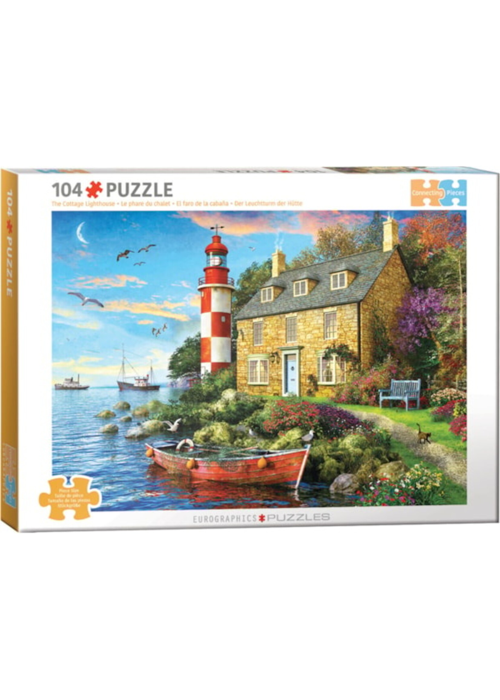 Eurographics "The Cottage Lighthouse" 104 Piece Puzzle
