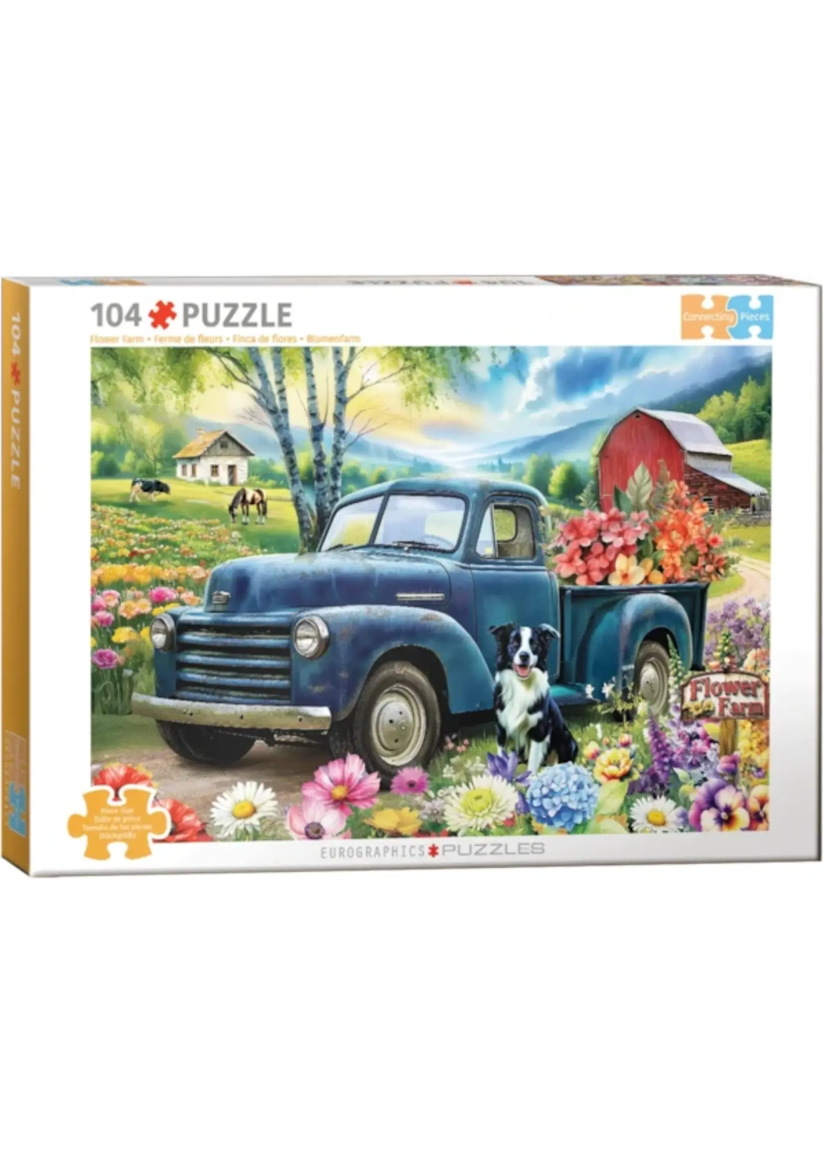 Eurographics "Flower Farm" 104 Piece Puzzle