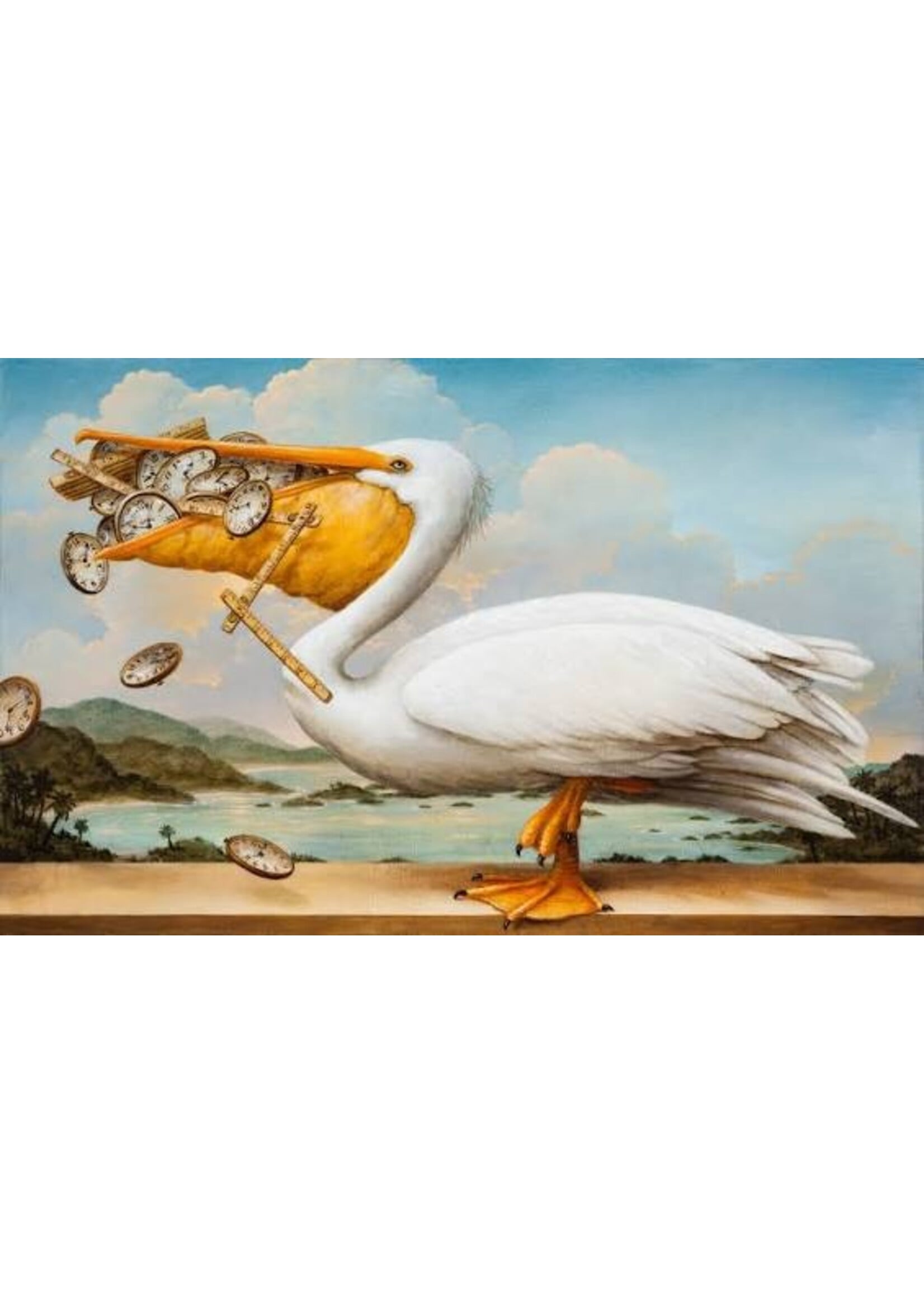 Artifact Puzzles Kevin Sloan "The Worrier" Wooden Jigsaw Puzzle