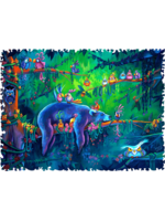 Artifact Puzzles Denyse Klette "Feeling A Little Blue" Artifact Wooden Jigsaw Puzzle