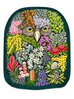Artifact Puzzles Sandi Rigby- "Botanical Owl" Artifact Wooden Puzzle
