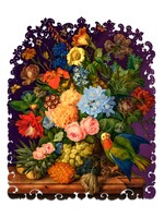 Artifact Puzzles Franz Xaver Petter- "Pineapple Plumbago Parrot" Artifact Wooden Puzzle
