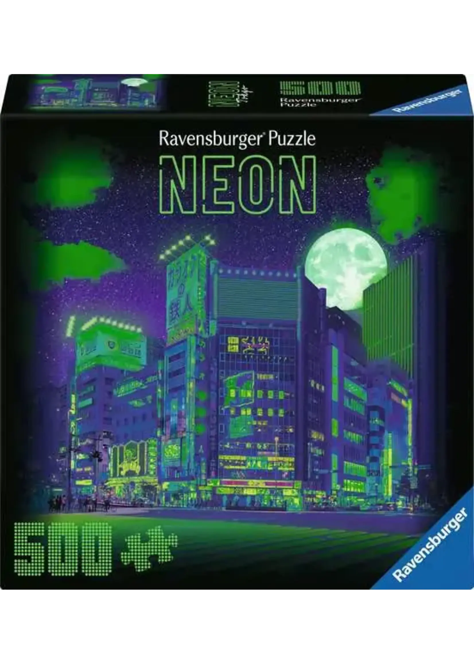 Ravensburger "Neon Tokyo 500pc Puzzle" 500 Piece Puzzle