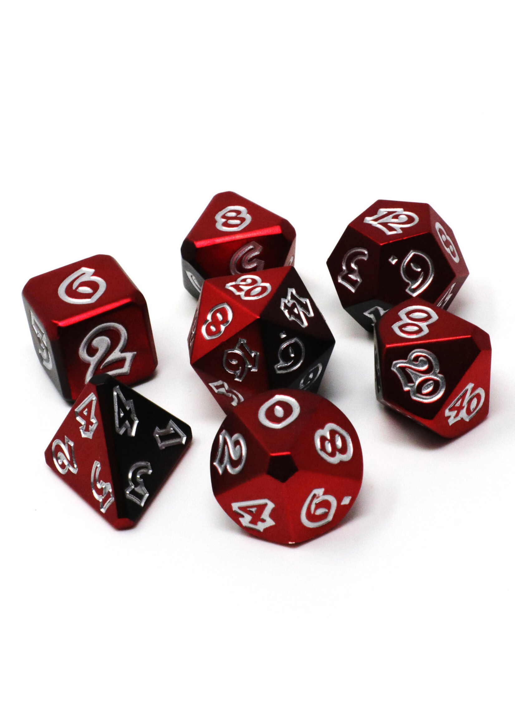 Die Hard Dice 7pc Metal RPG Set - Crimson Eclipse