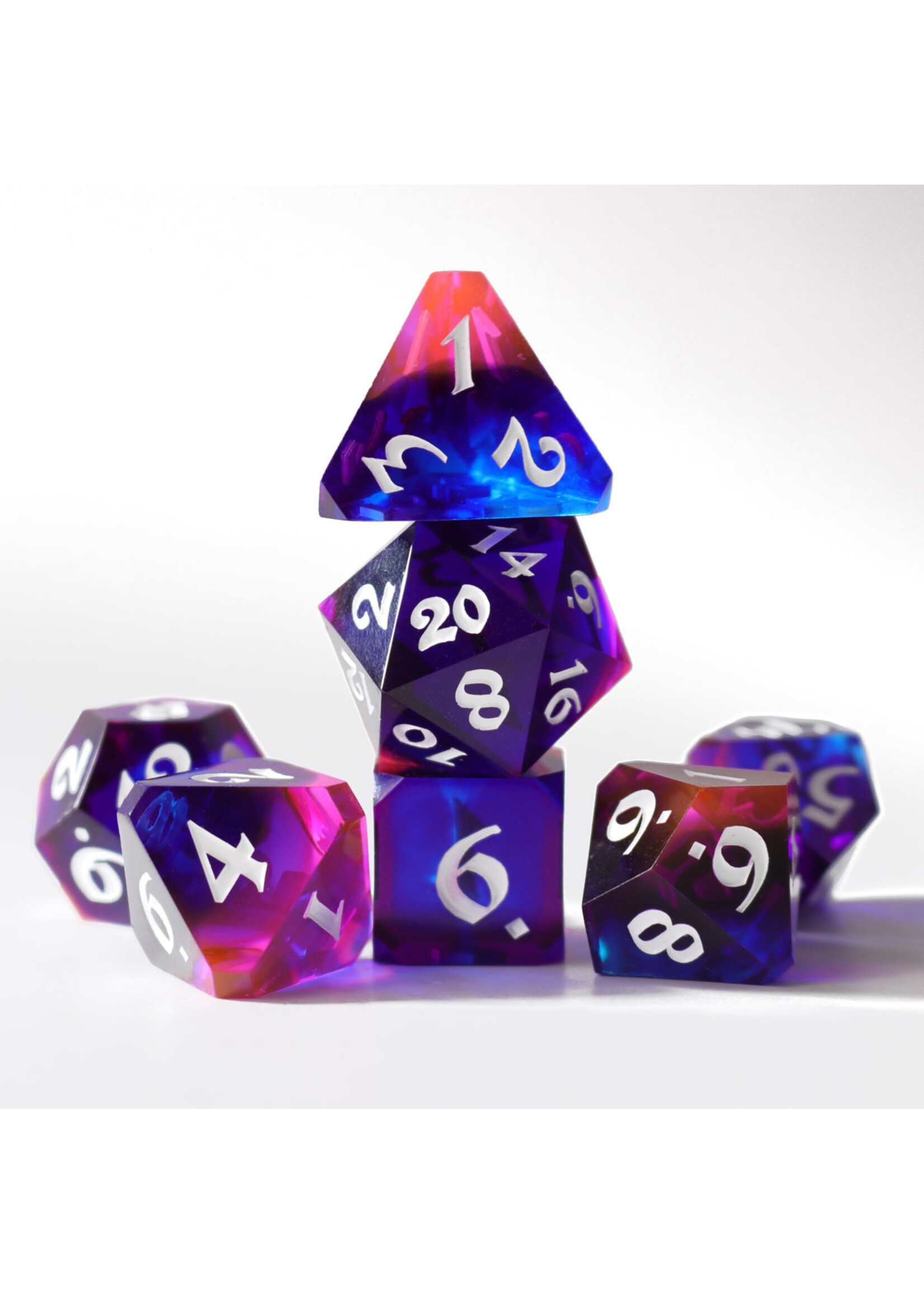 Die Hard Dice 7pc Resin RPG Set - Polar Sunrise
