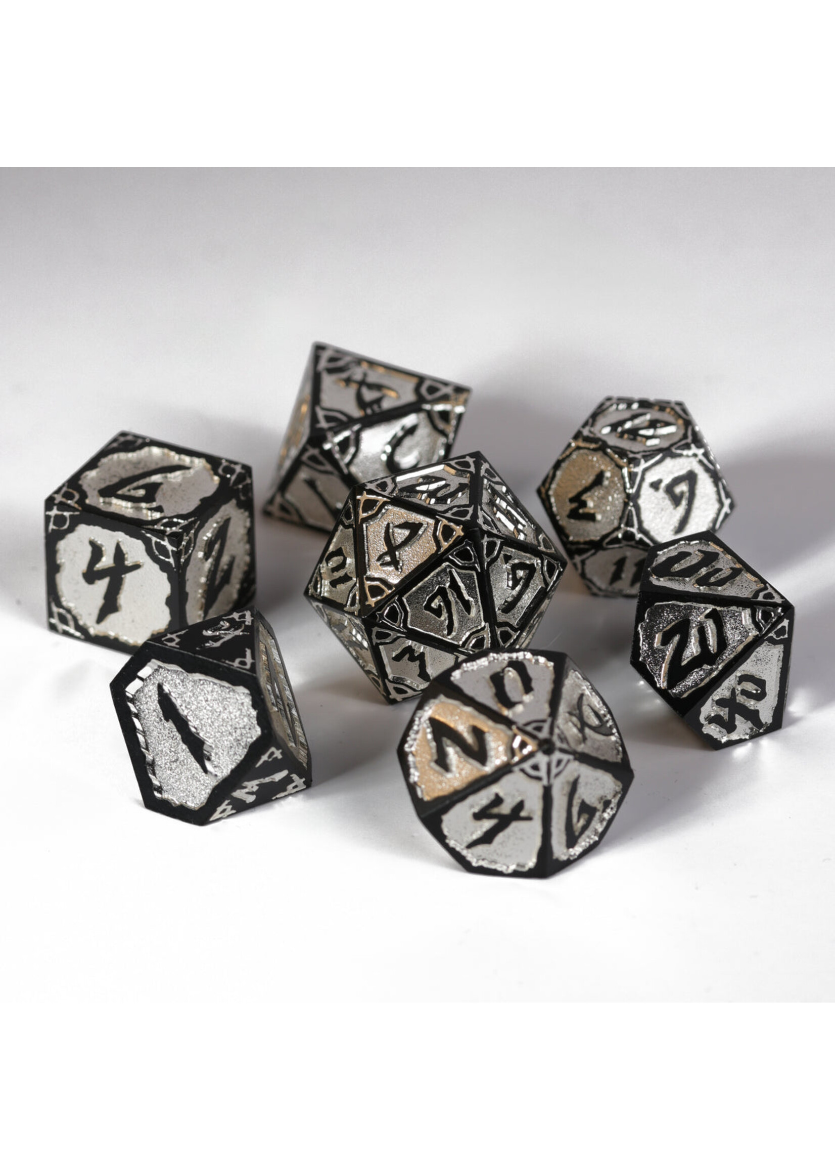 Die Hard Dice 7pc Metal RPG Set - Mooncast Hexbreaker