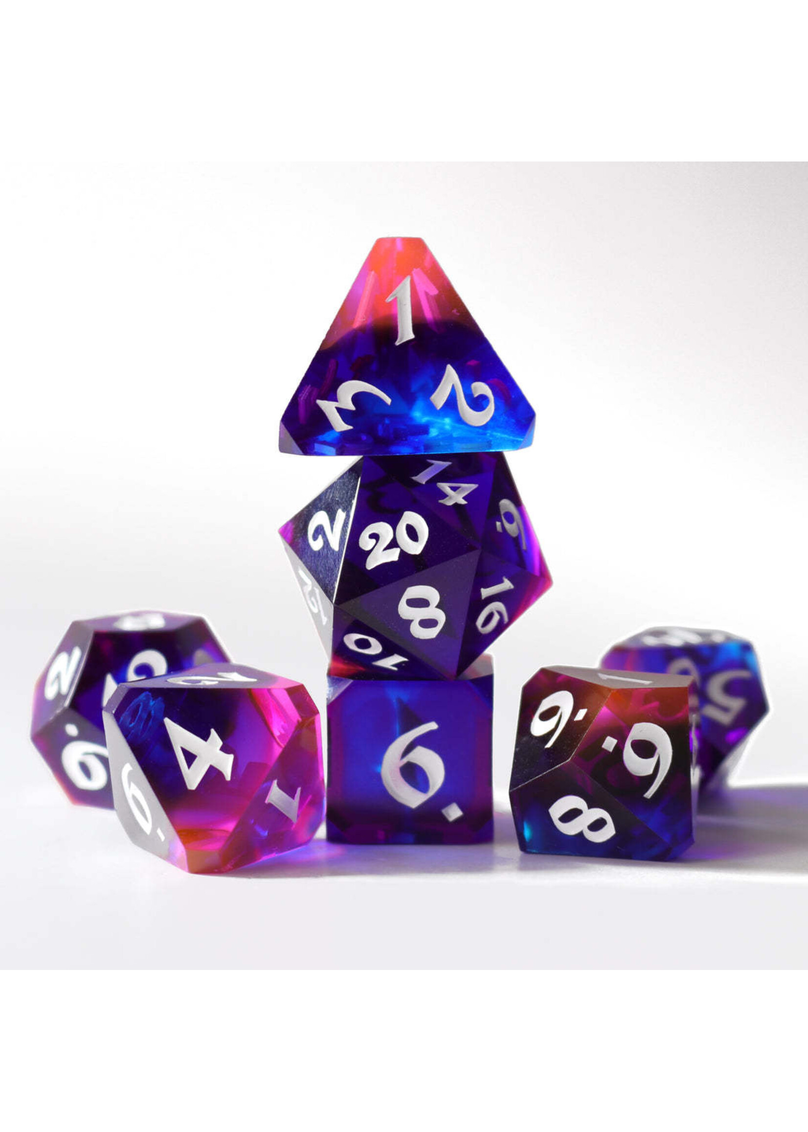 Die Hard Dice 7pc Resin RPG Set - Polar Sunrise