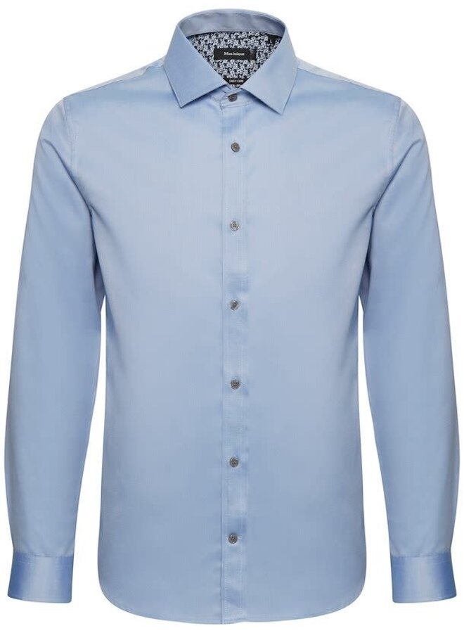 Chemise Matinique Trostol bleu chambray avec boutons gris