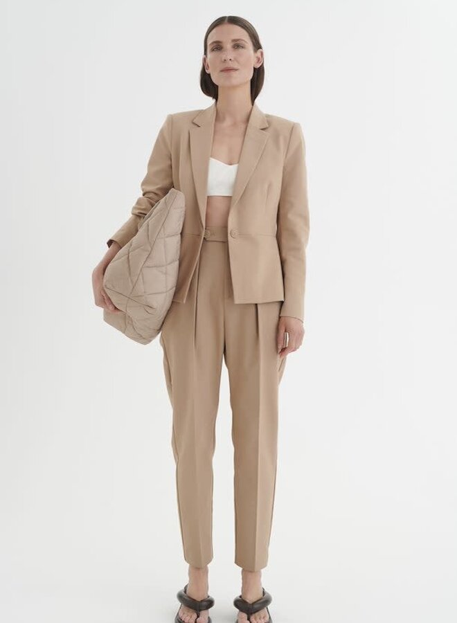 Pantalon InWear Zella à plis beige amphora