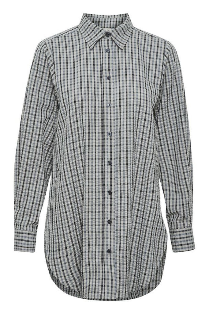 Chemise Seersucker-Chemise Haut carreaux coton Chemise Seersucker-Chemise Haut carreaux coton