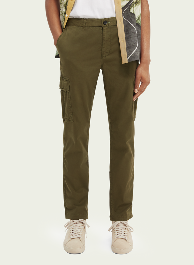 Pantalon cargo Scotch & Soda vert khaki