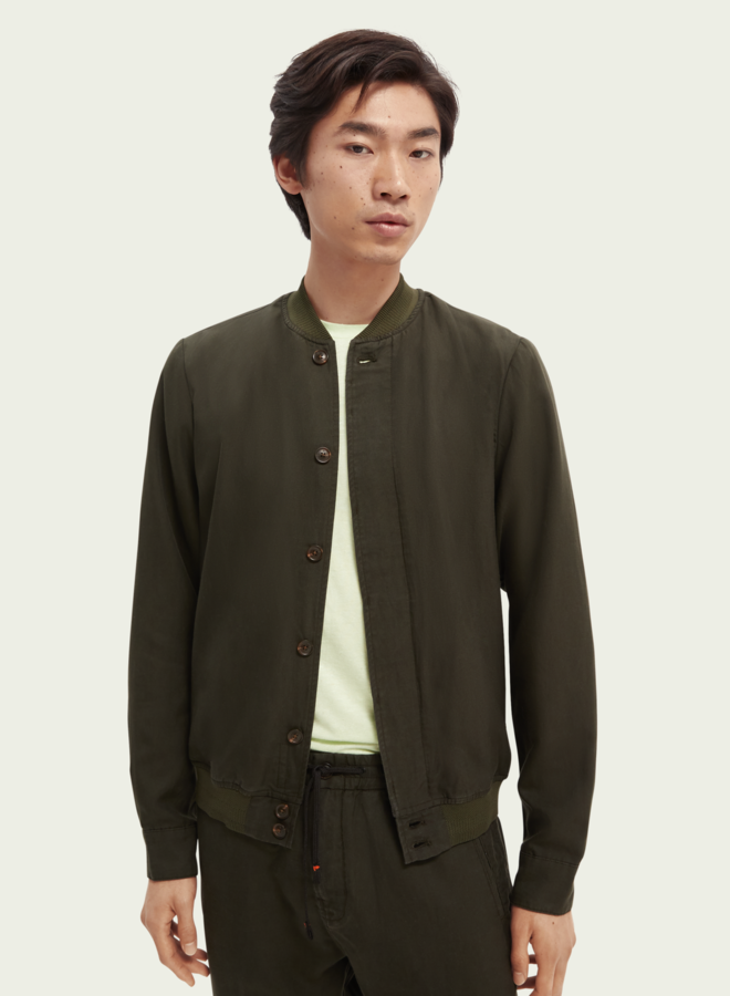 Jacket Scotch & Soda bomber vert khaki