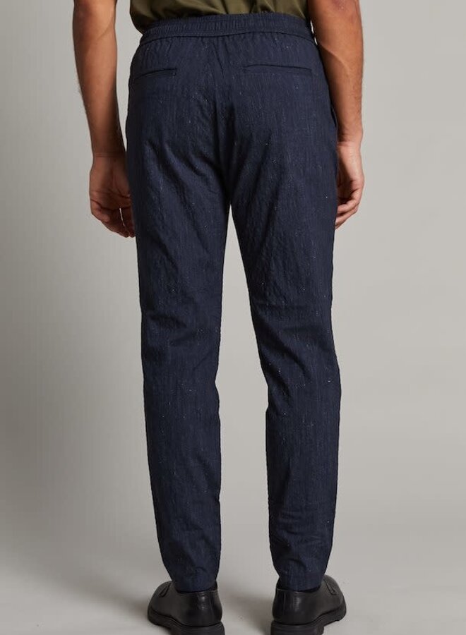 Pantalon Matinique Damon à taille élastique bleu marine