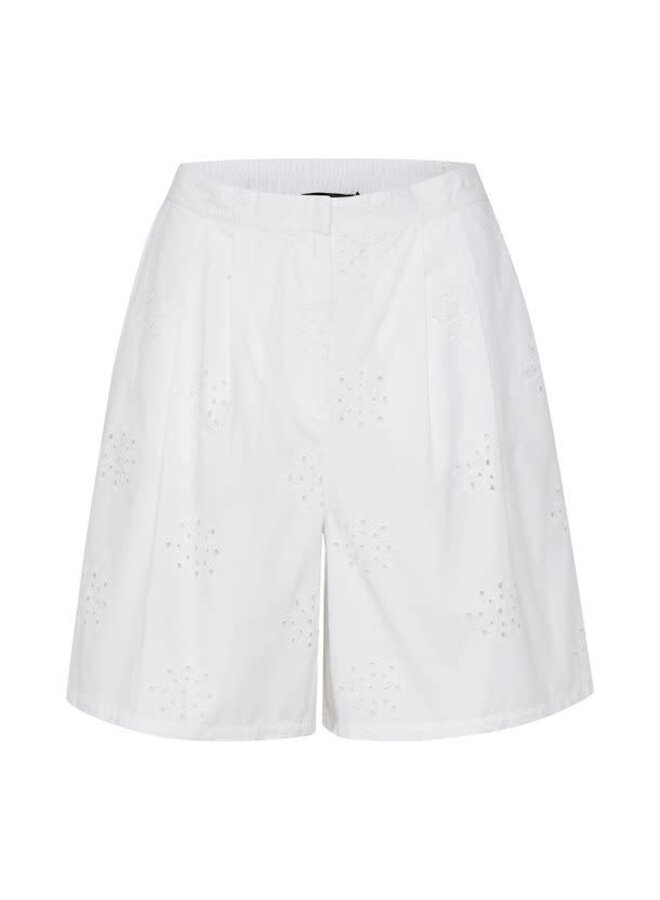 Short Soaked in luxury Fern à broderies anglaises blanc