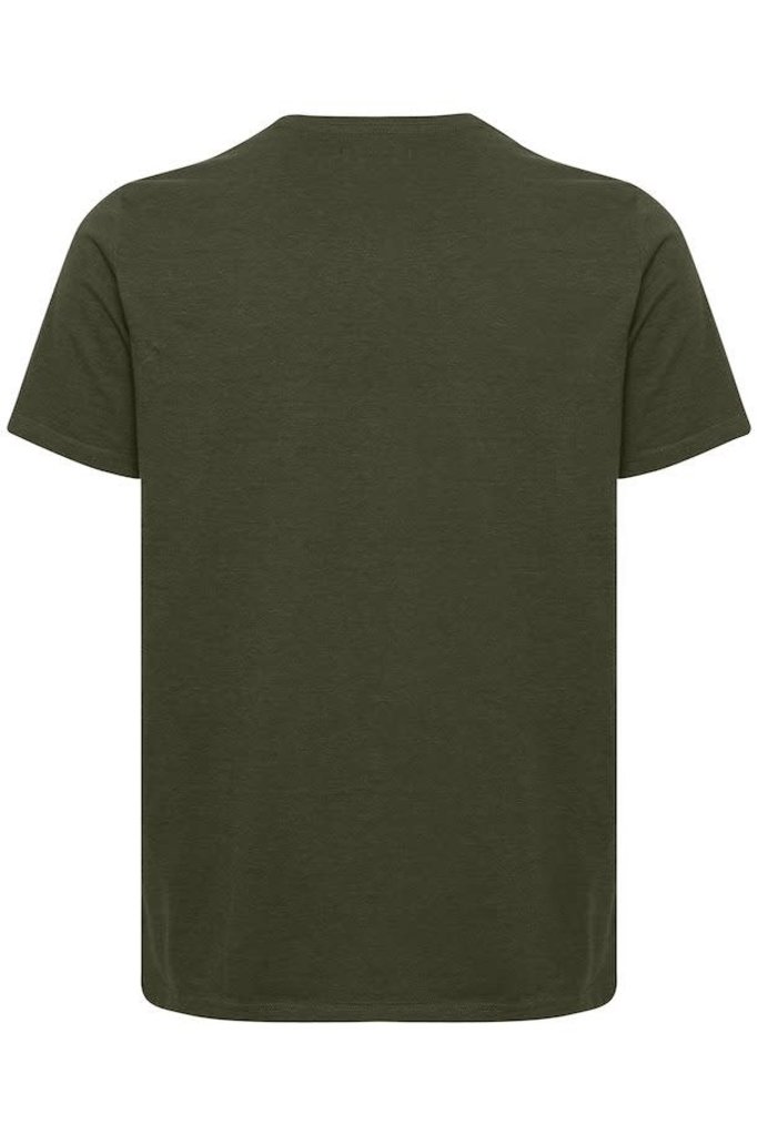 Matinique T-shirt Matinique Jermane à fines rayures vert olive